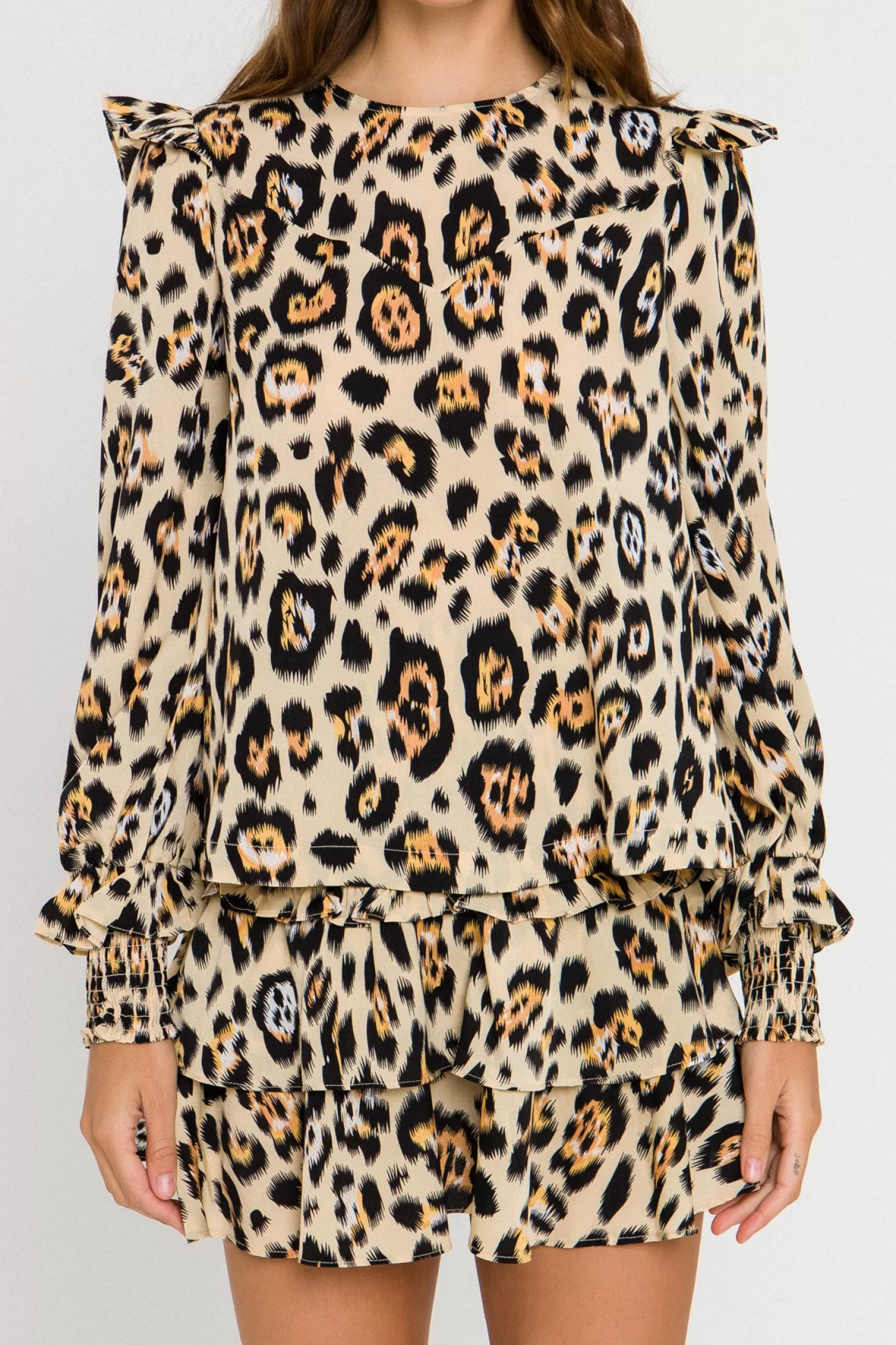 Cheap Animal Print Blouse Tops