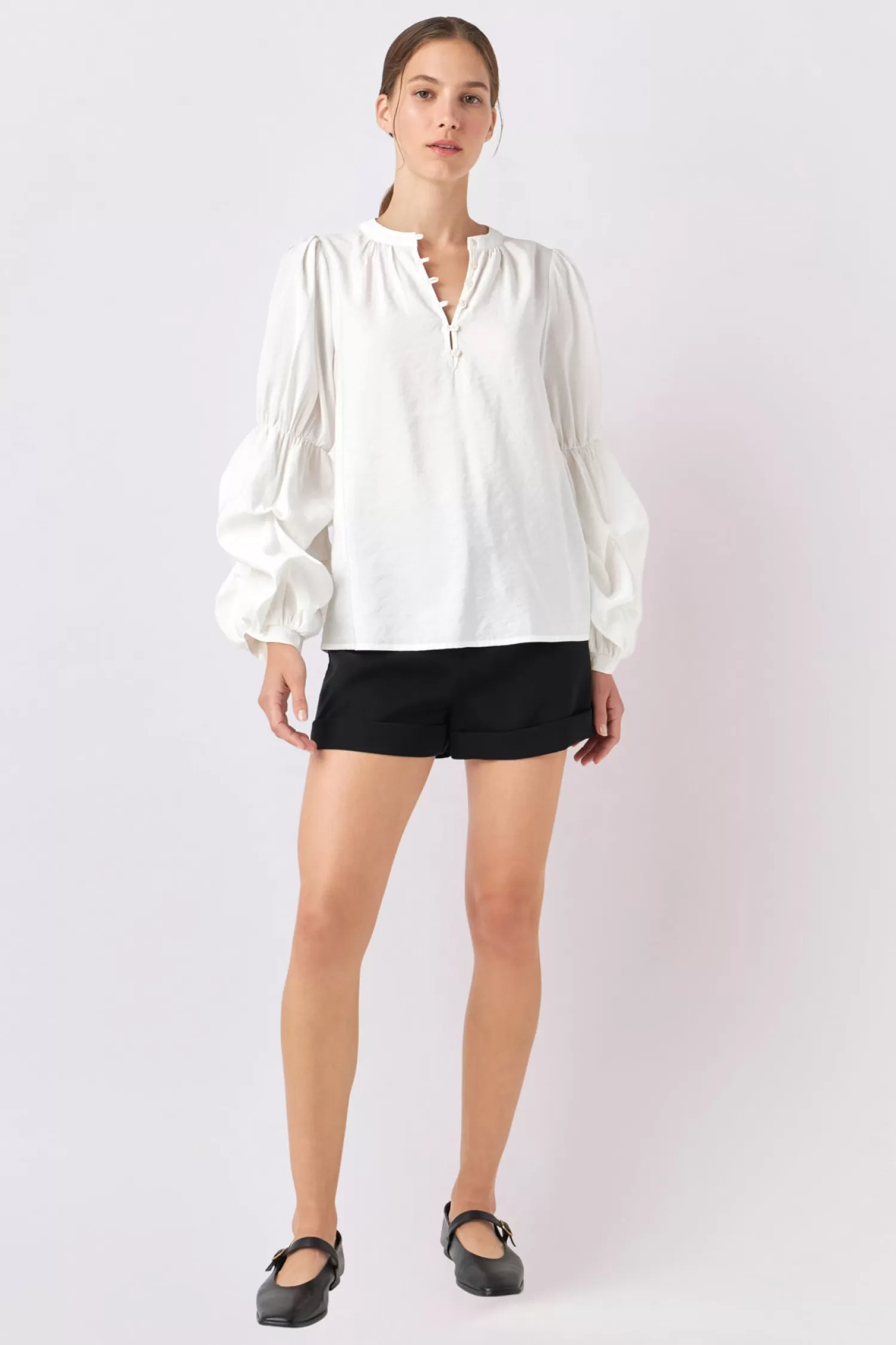 Hot Blouson Sleeve Blouse Old Money Aesthetic | Career Closet