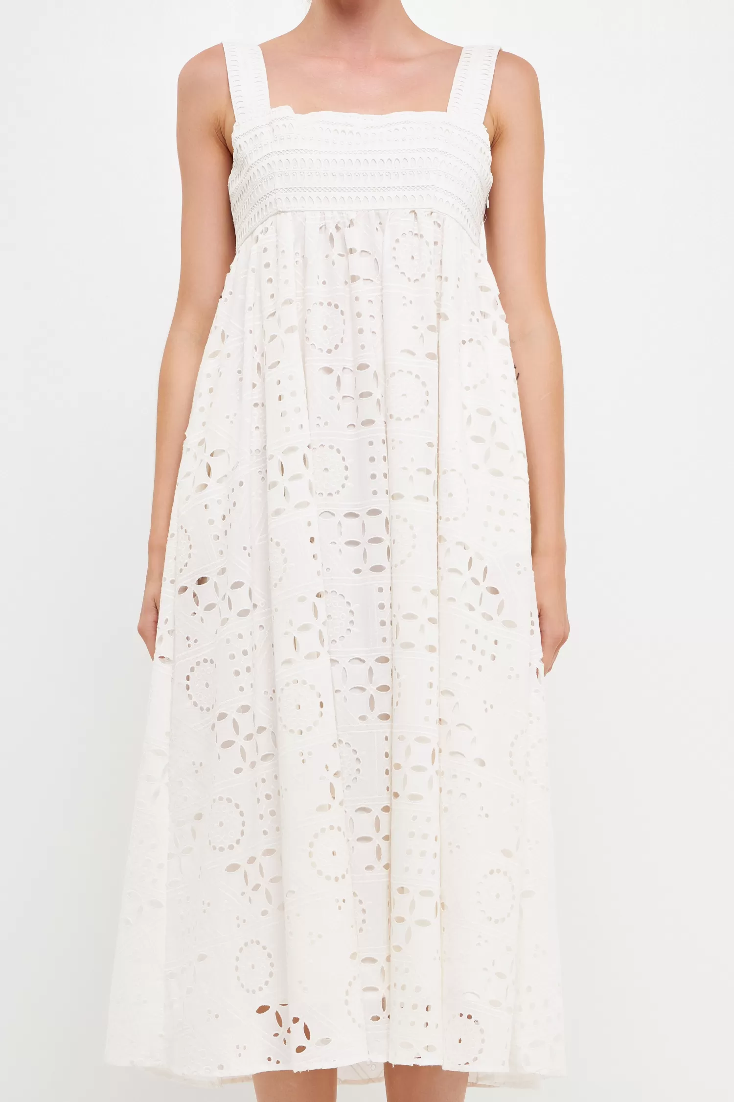 Online Broderie  Anglaise Maxi Dress Date Night Dreams | Bridal Shower Glam