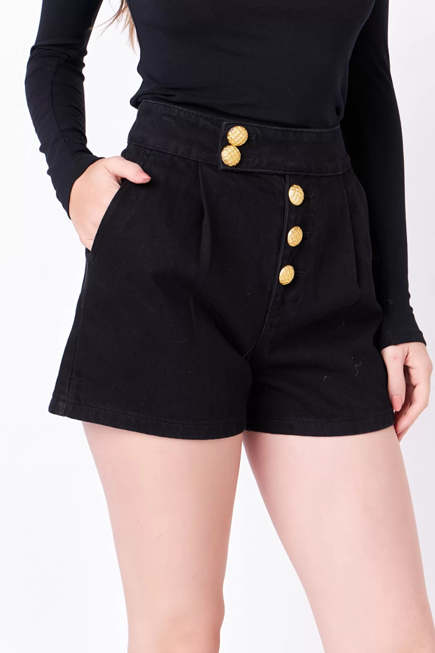 Online Buttoned Denim Shorts Shop By Color | Shorts