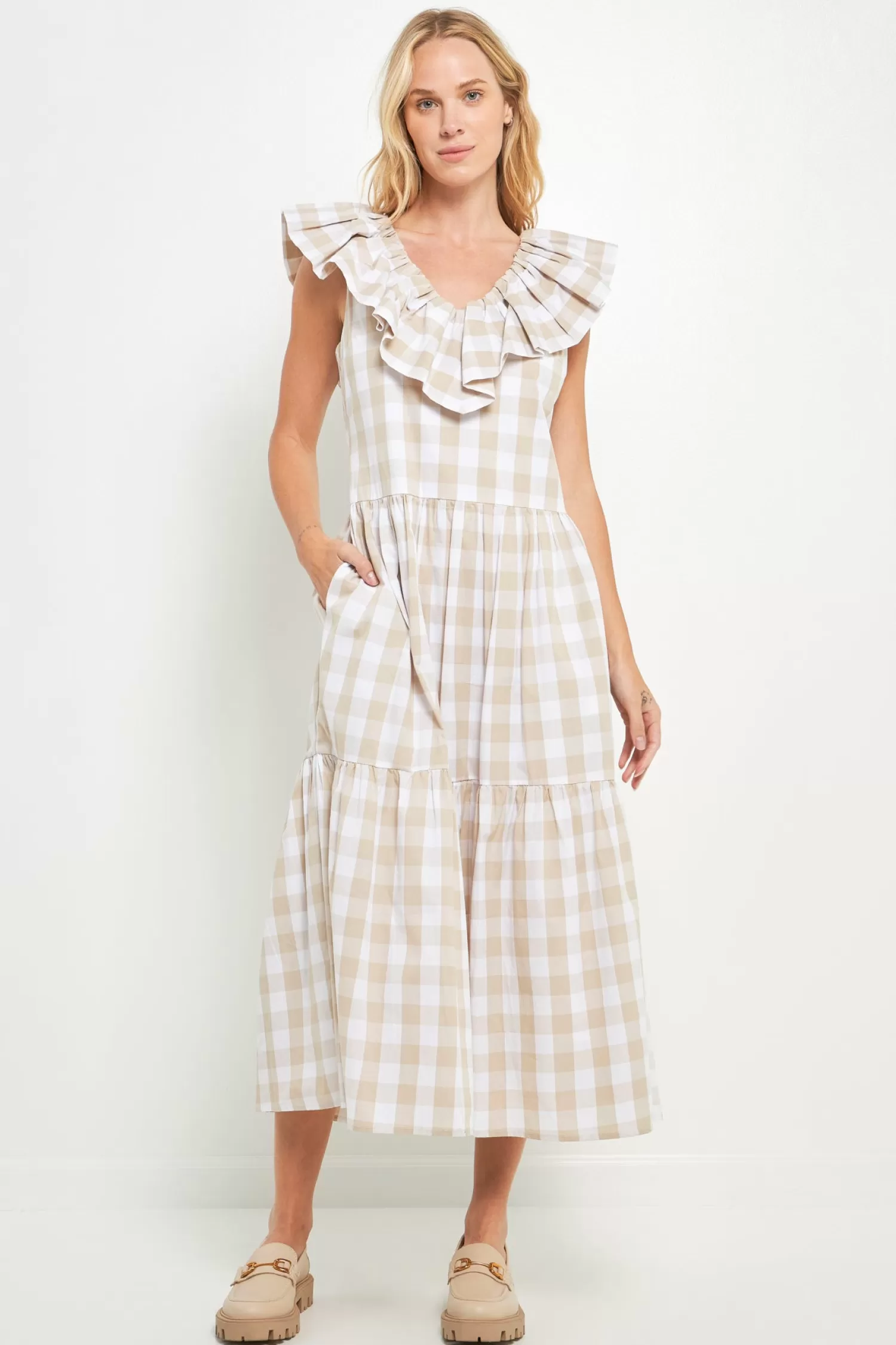 Best Check Midi Dress Midi Dresses | Frills And Thrills