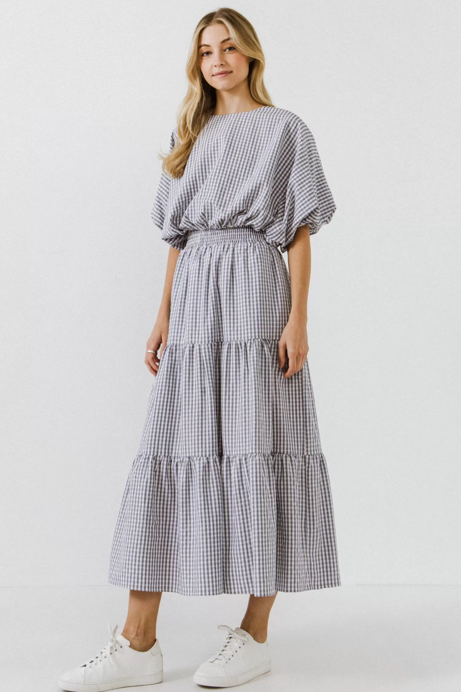 Best Sale Check Tiered Maxi Skirt Best Sellers | Skirts