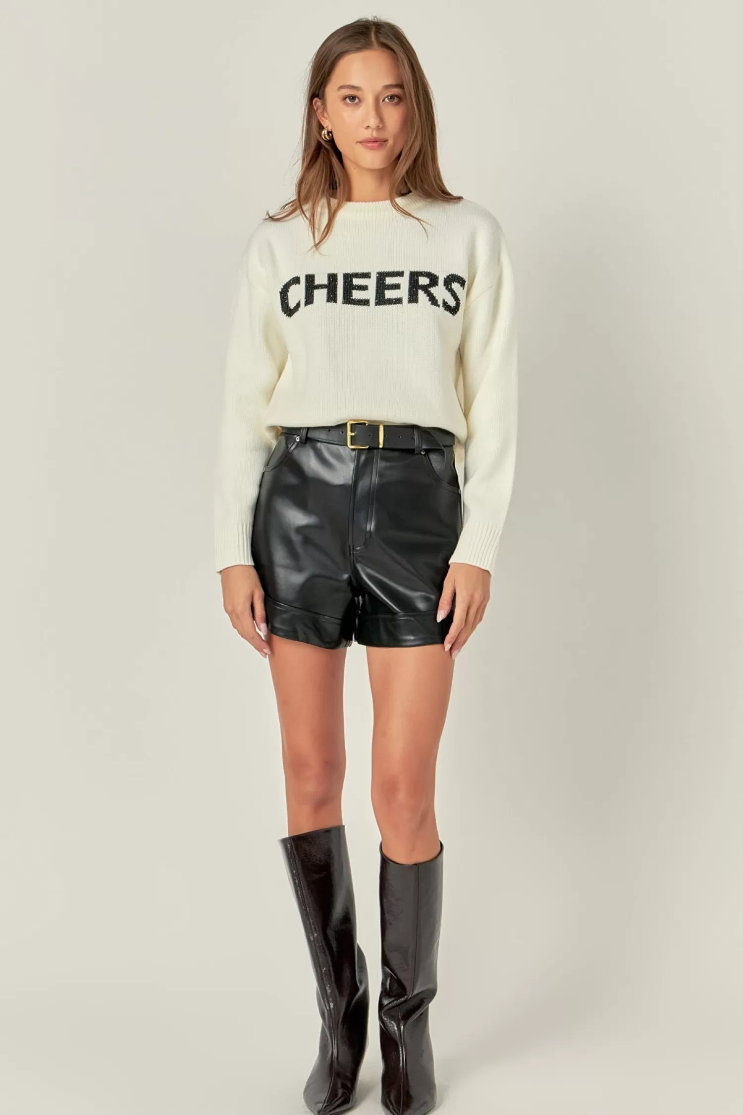 Online Cheers Lettering Sweater Best Sellers | Sweaters & Knits