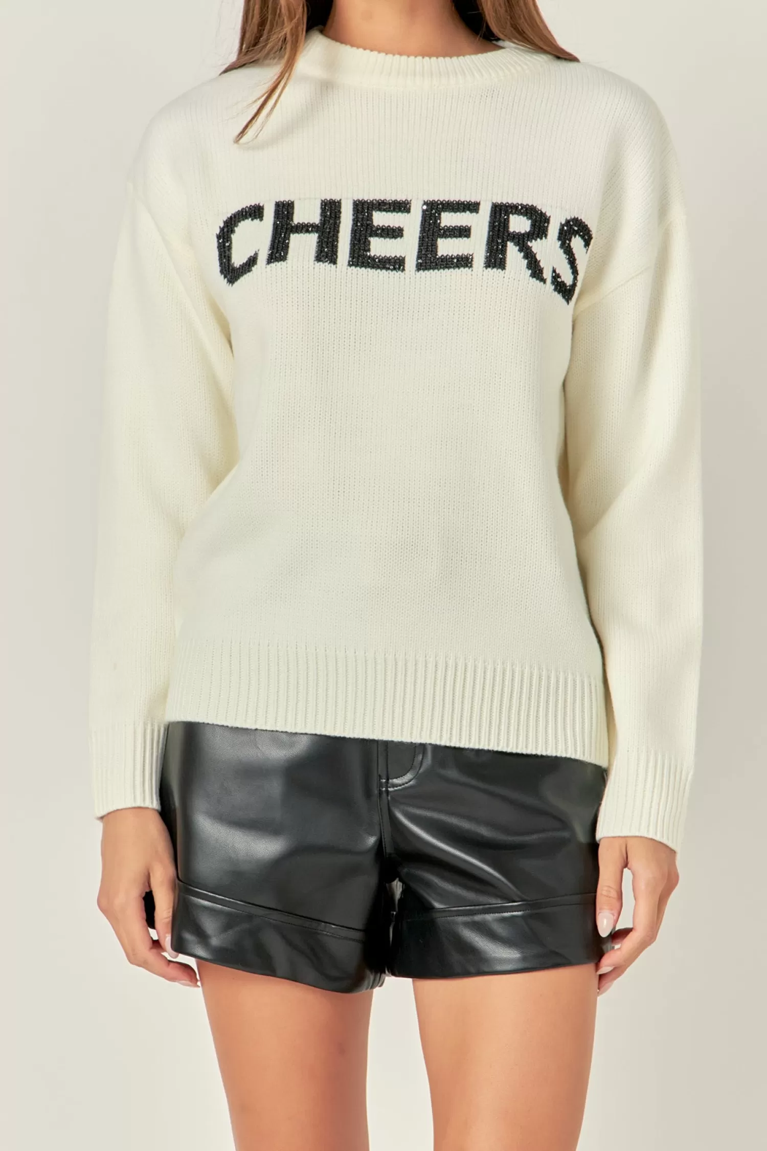 Online Cheers Lettering Sweater Best Sellers | Sweaters & Knits