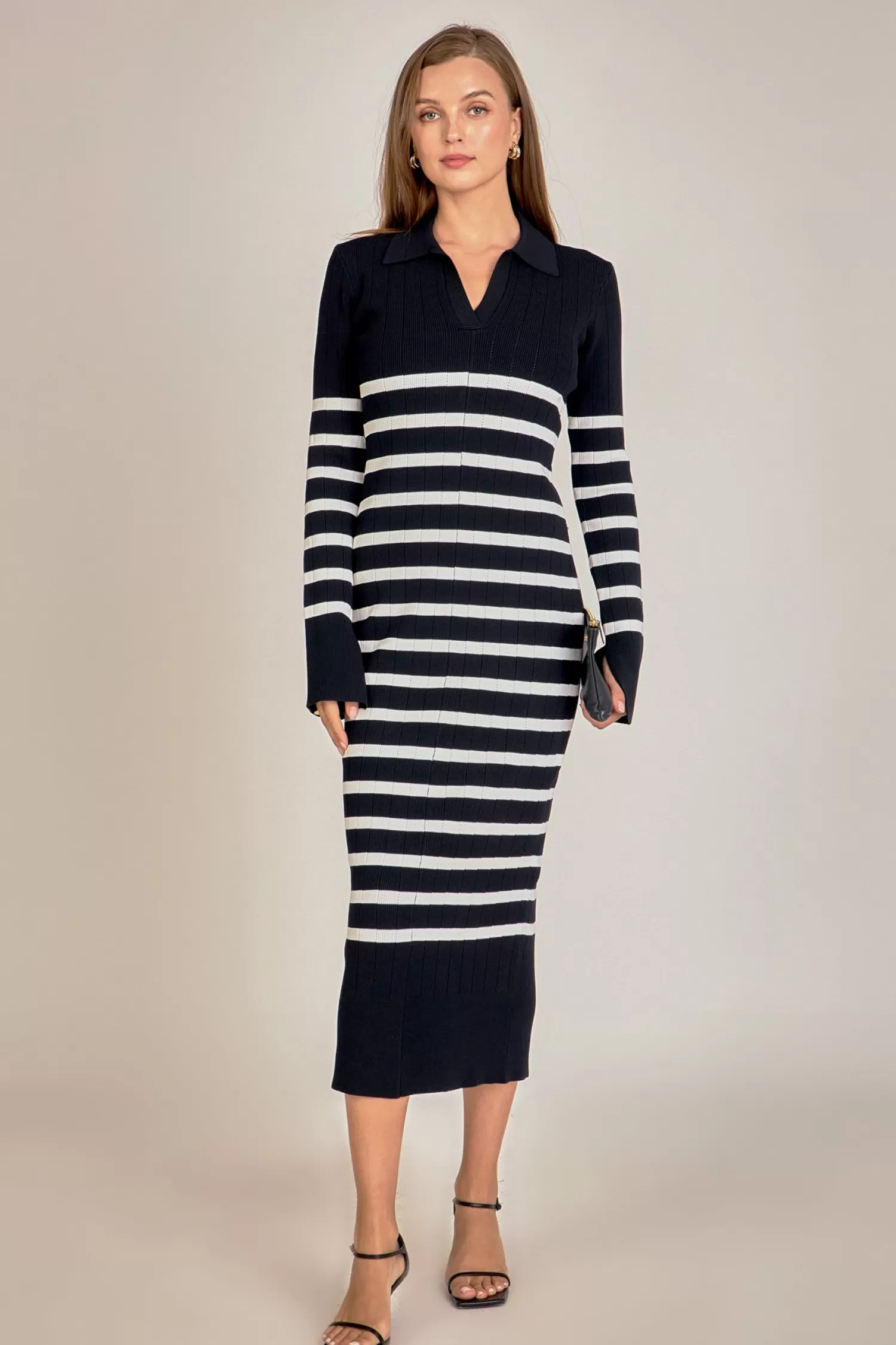 Clearance Collar Knit Midi Dress Midi Dresses | Best Sellers