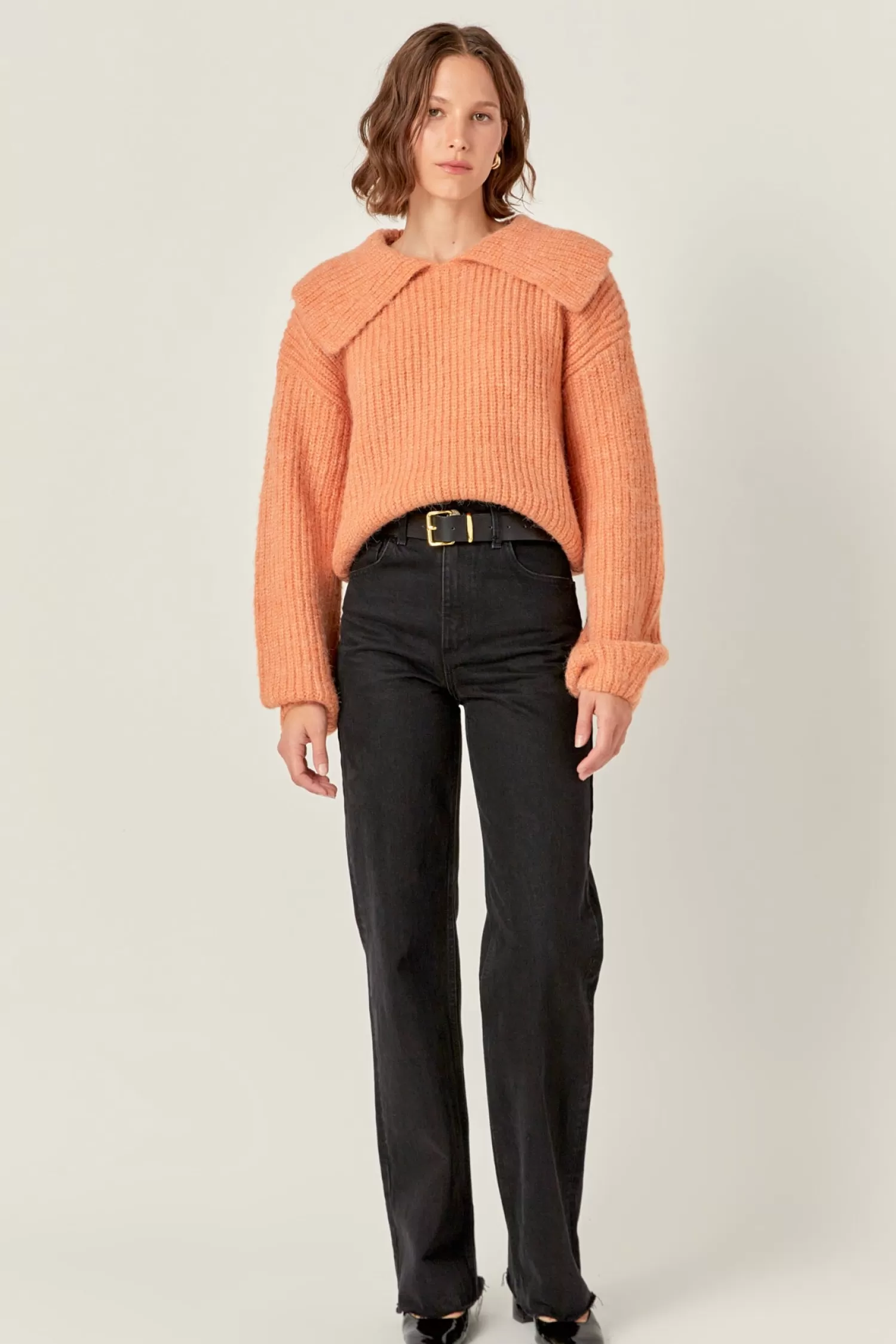 Store Collared Rib Chunky Sweater Sweaters & Knits | Sweater Season