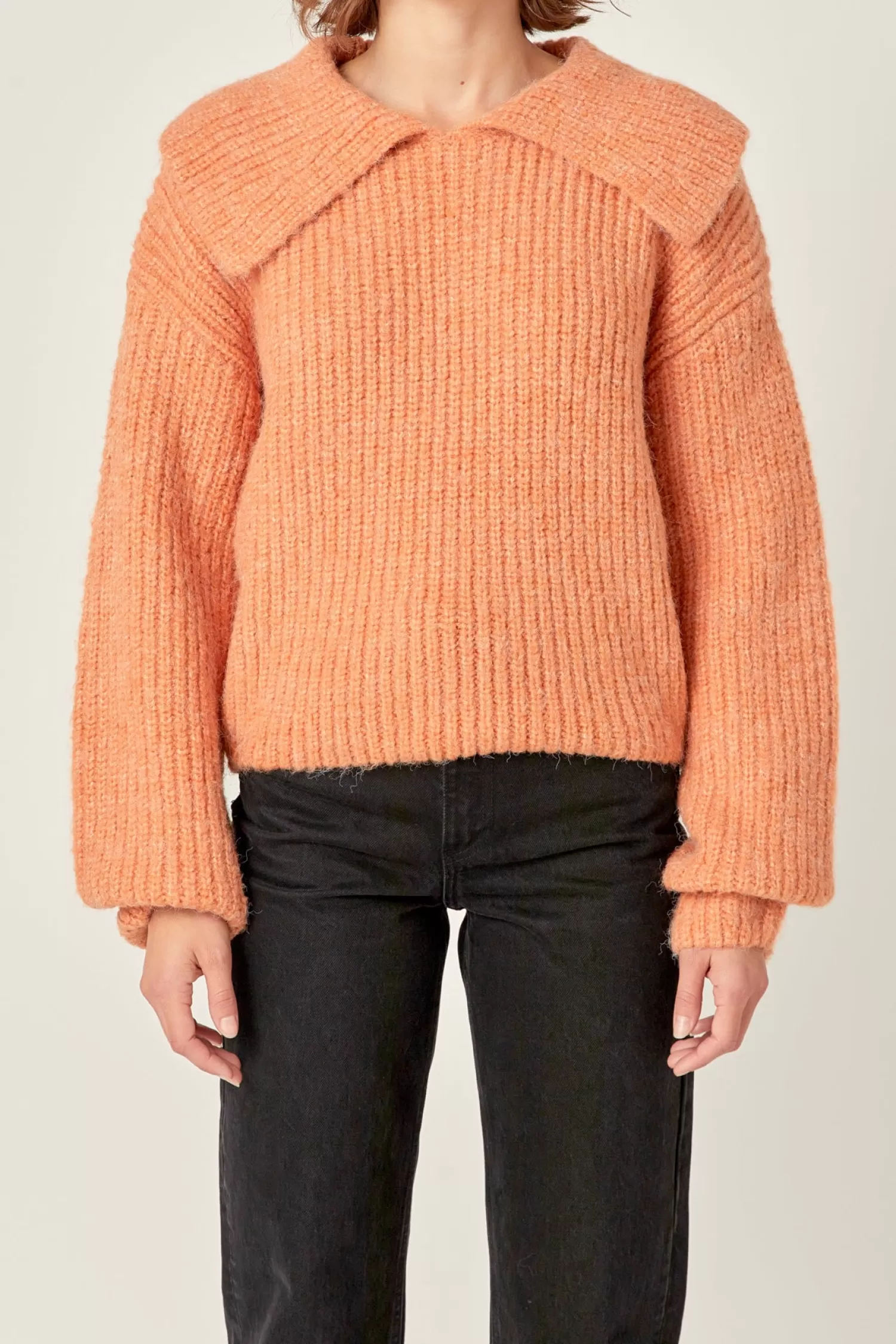 Store Collared Rib Chunky Sweater Sweaters & Knits | Sweater Season