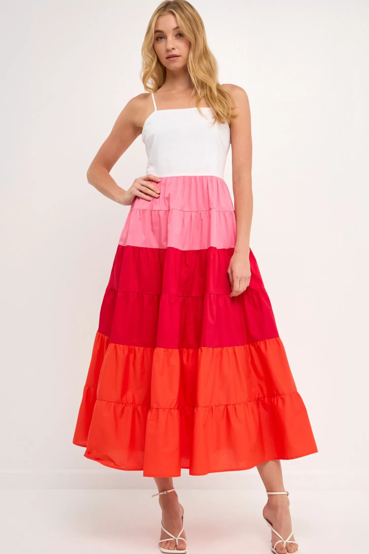 Store Color Block Spaghetti Maxi Resort Ready | Maxi Dresses