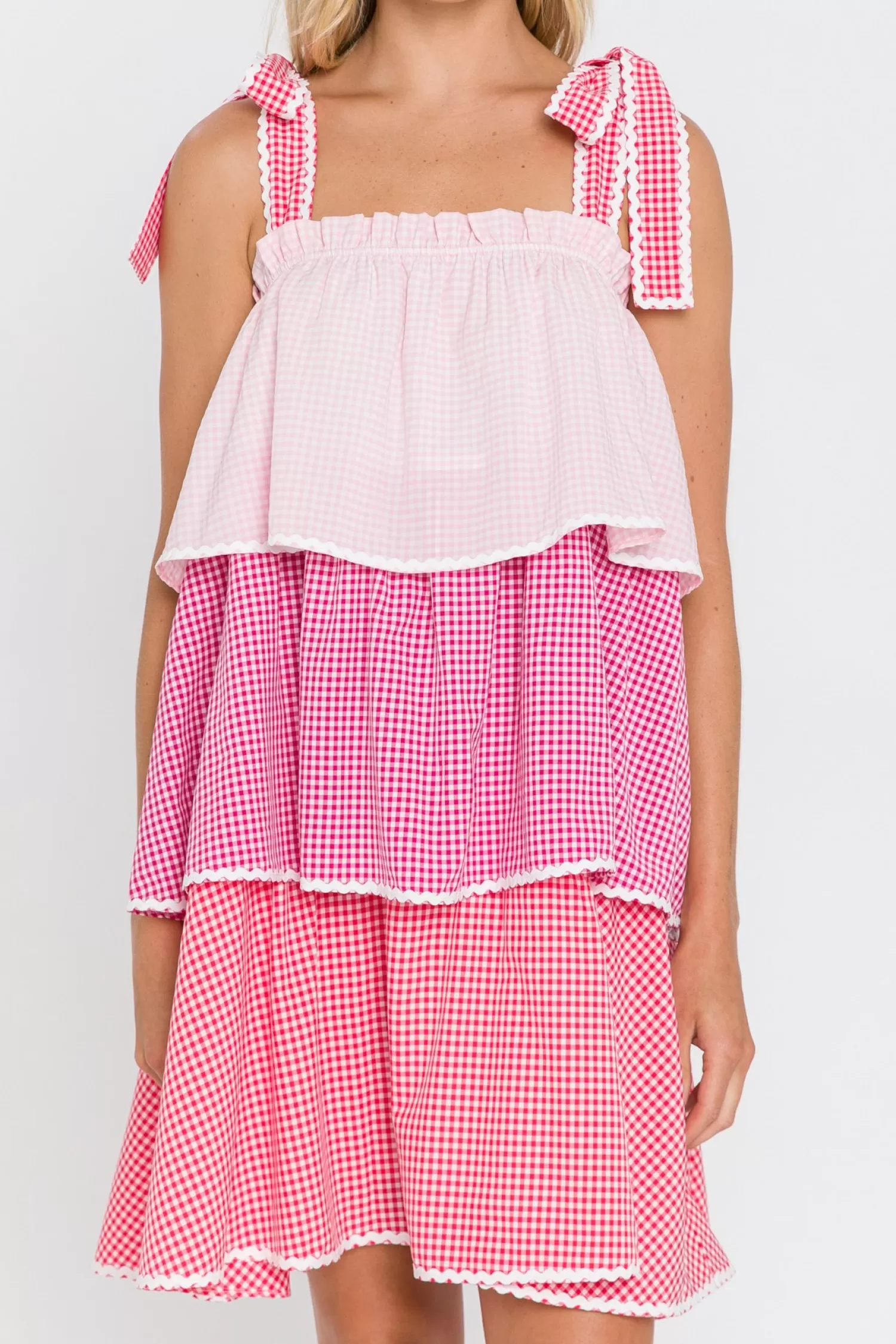 Online Colorblock Tiered Dress Mini Dresses | Frills And Thrills