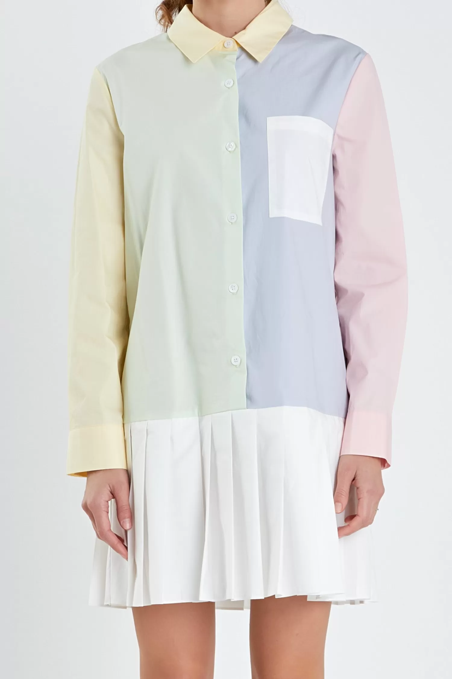 Best Colorblocked Shirt Dress Shirt Dresses | Career Closet