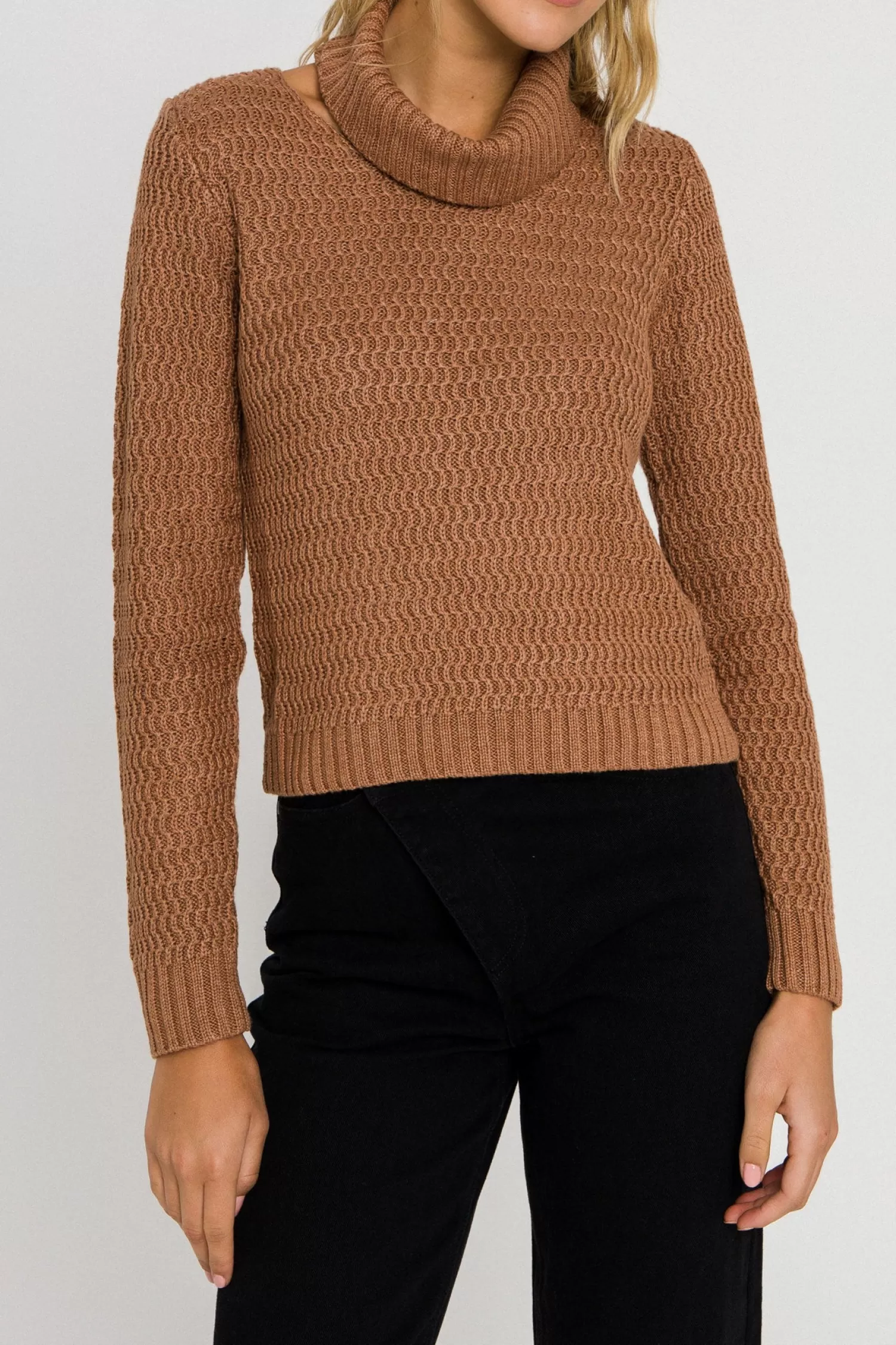 Cheap Cut-Out Neck Sweater Sweaters & Knits | Sweater Season