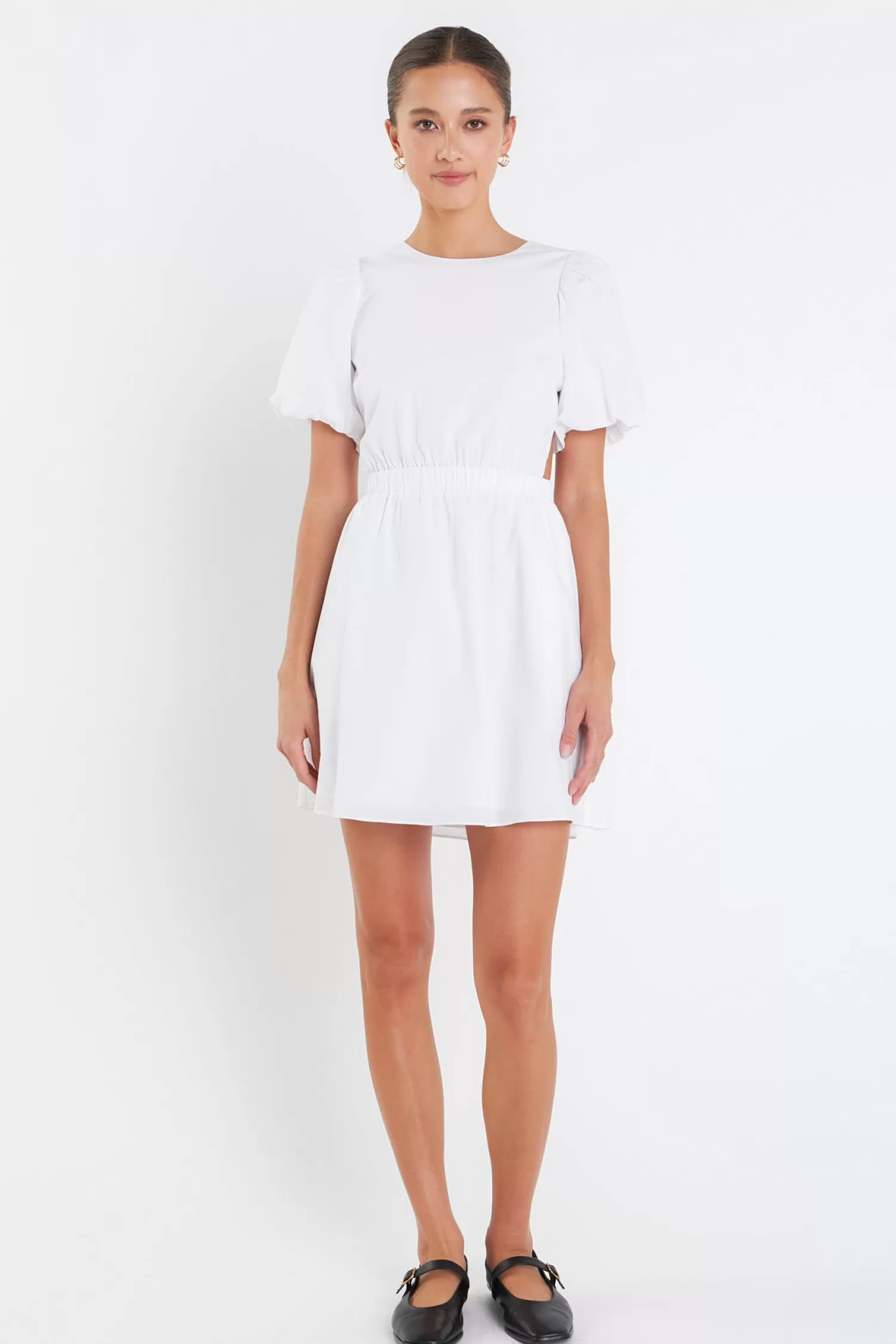 Fashion Cut-Out Poplin Mini Dress Date Night Dreams | Special Occasion