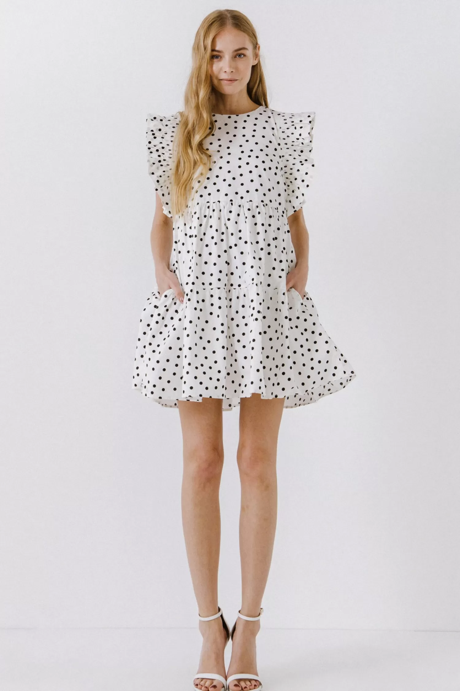 Fashion Dot Print Mini Dress Date Night Dreams | Mini Dresses