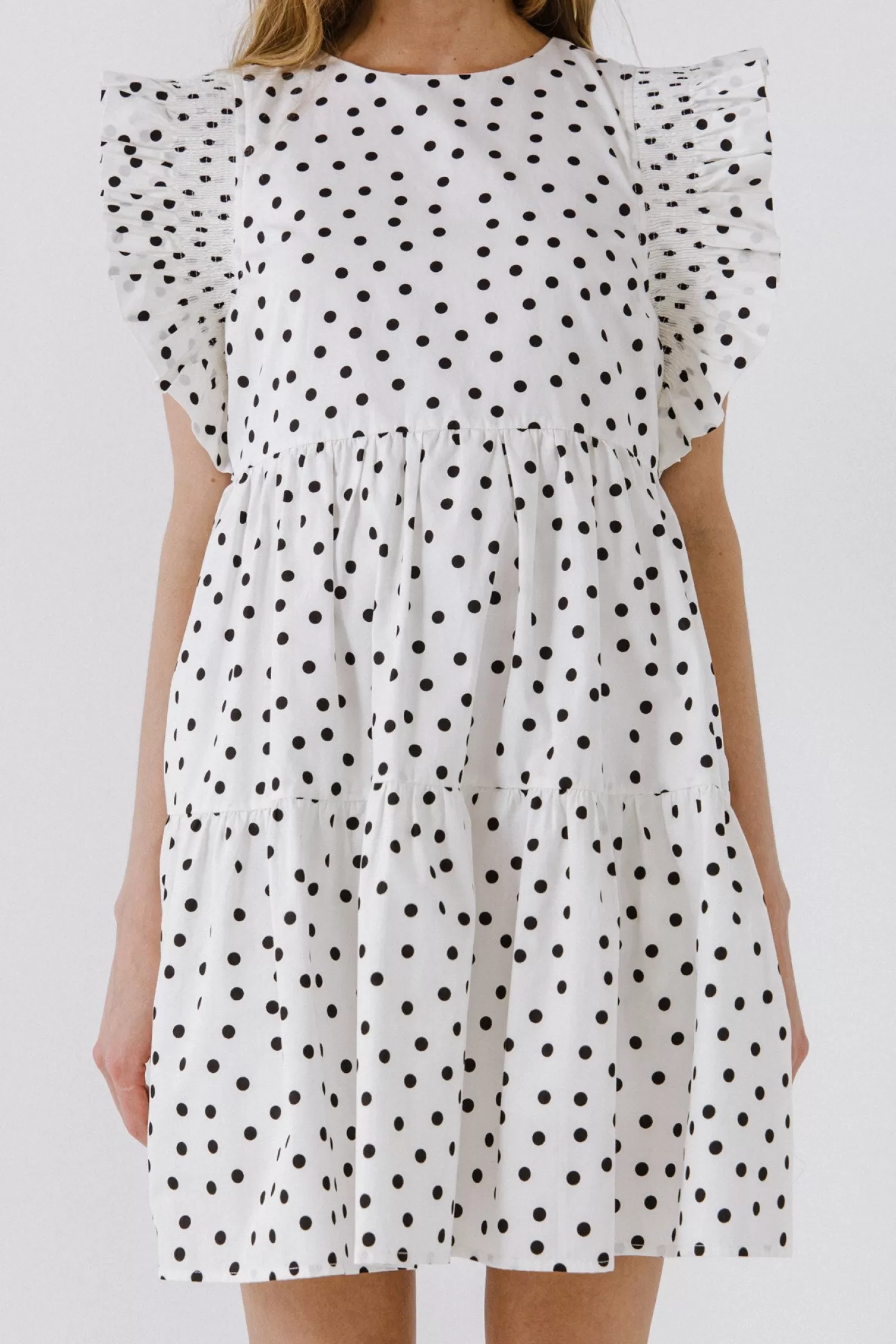 Fashion Dot Print Mini Dress Date Night Dreams | Mini Dresses