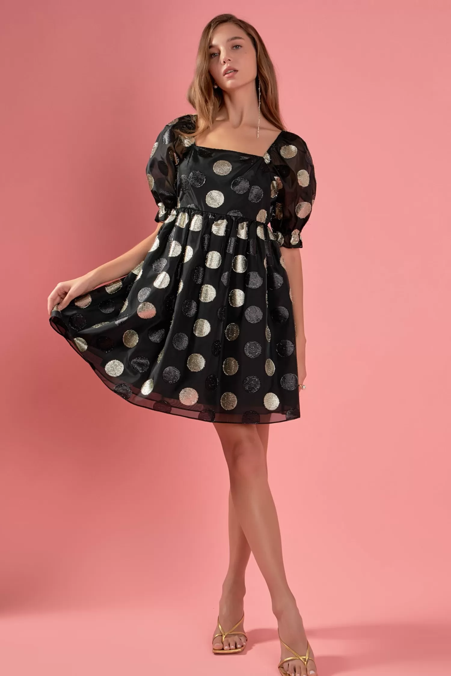 New Dotted Organza Mini Dress Date Night Dreams | Special Occasion