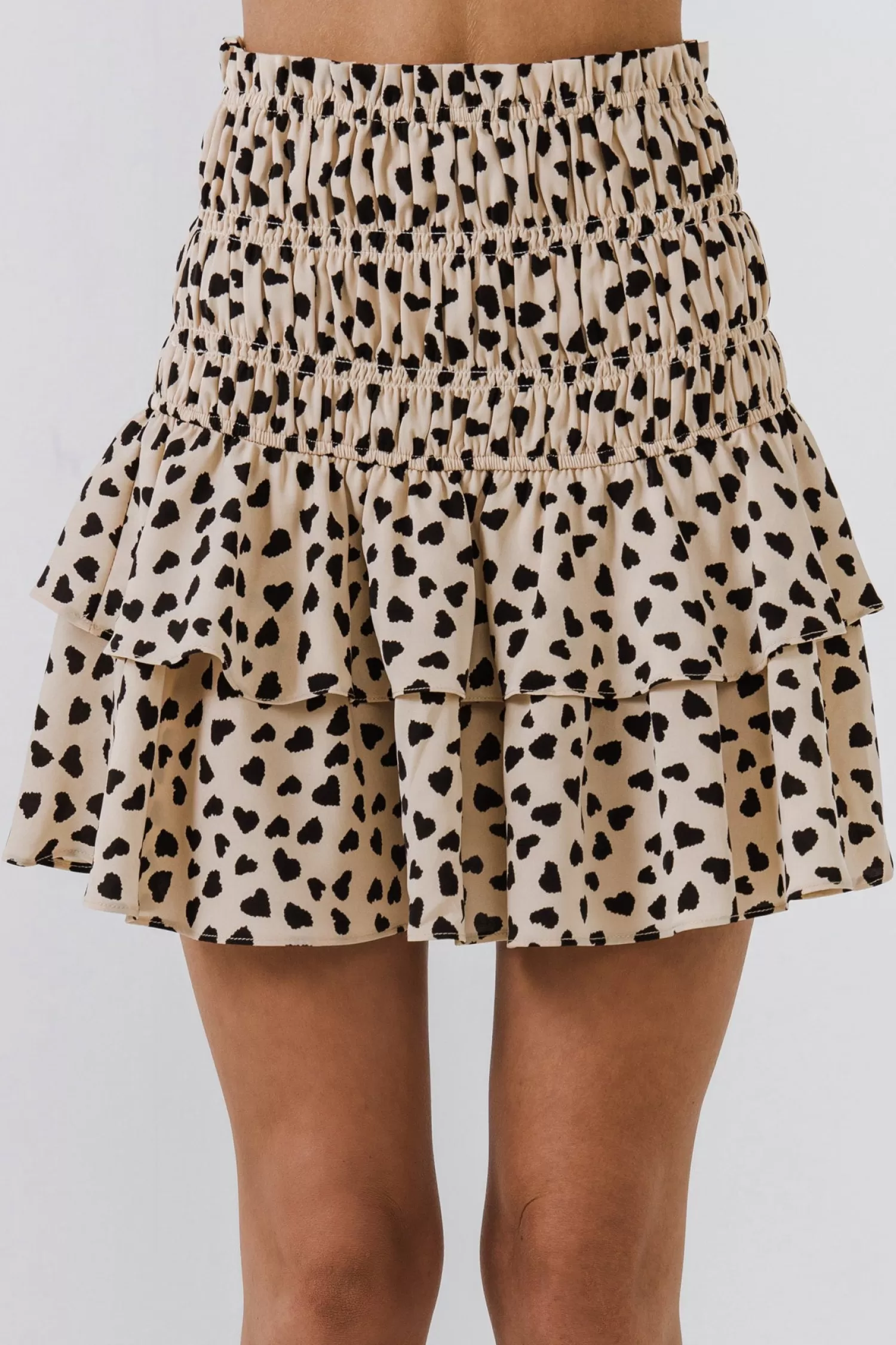 Fashion Dotted Smocked Skirt Date-Night Ready | Skirts