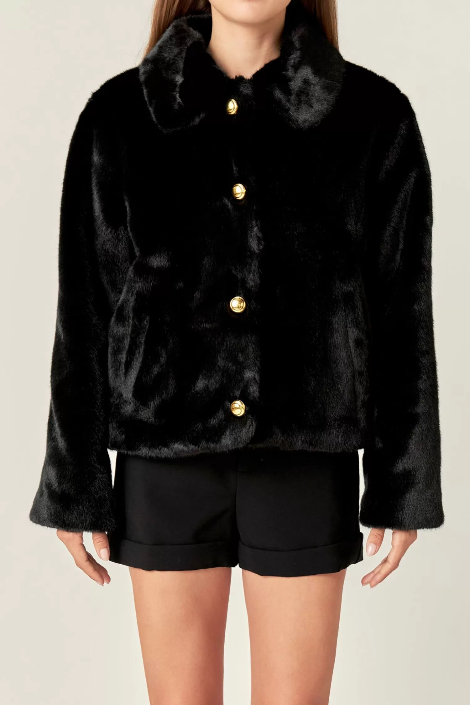 Best Sale Faux Fur Collar Jacket Jackets & Coats