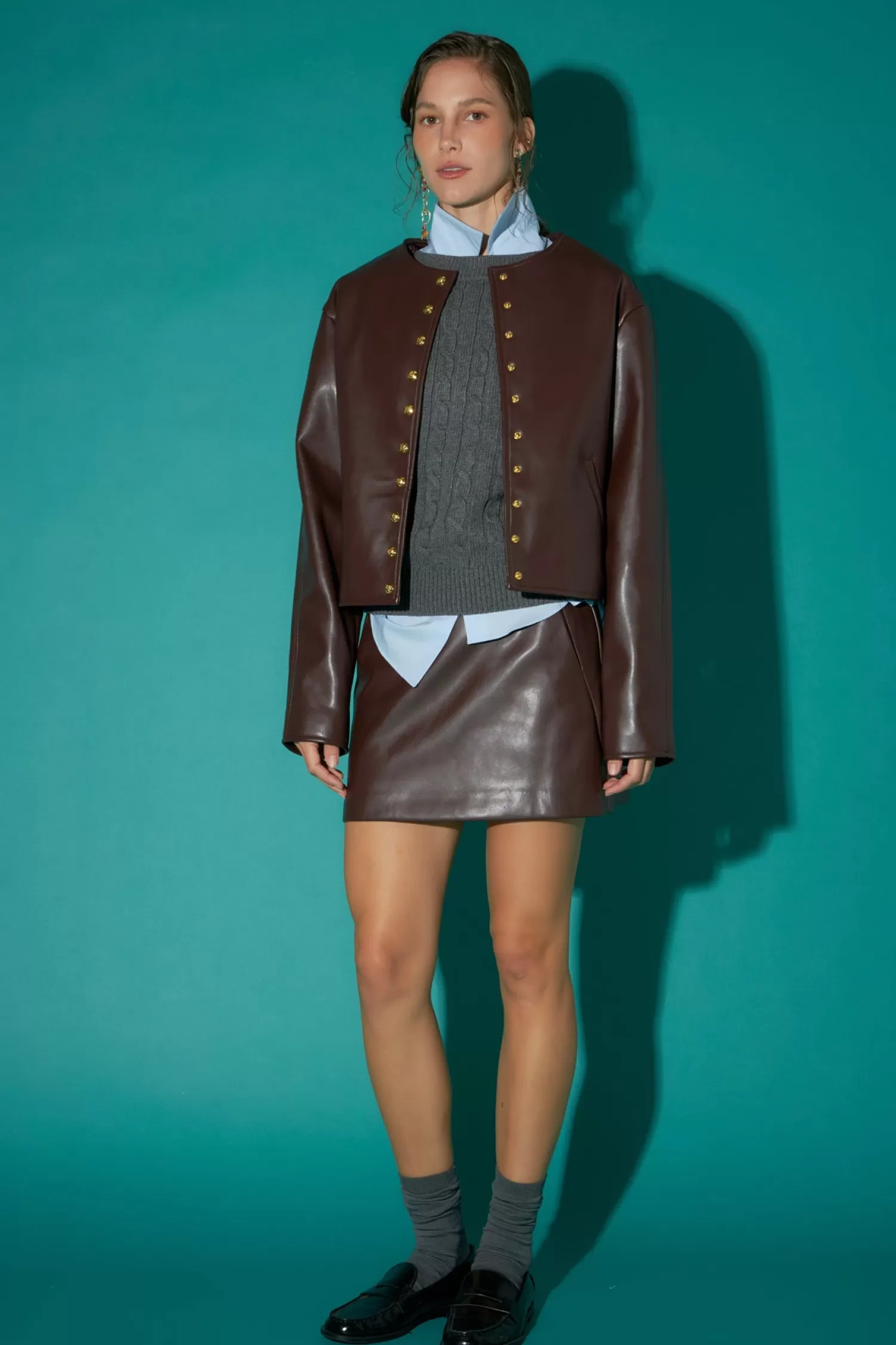 Shop Faux Leather Skort Mini Dresses | Skorts