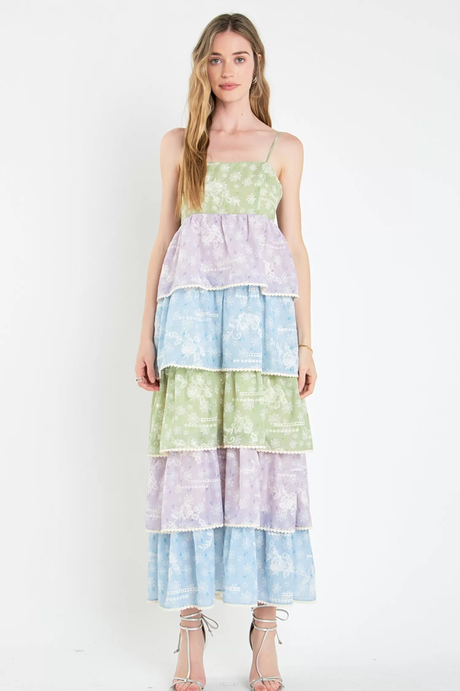 Online Floral Print Maxi Tiered Dress Maxi Dresses | Best Dressed Guest