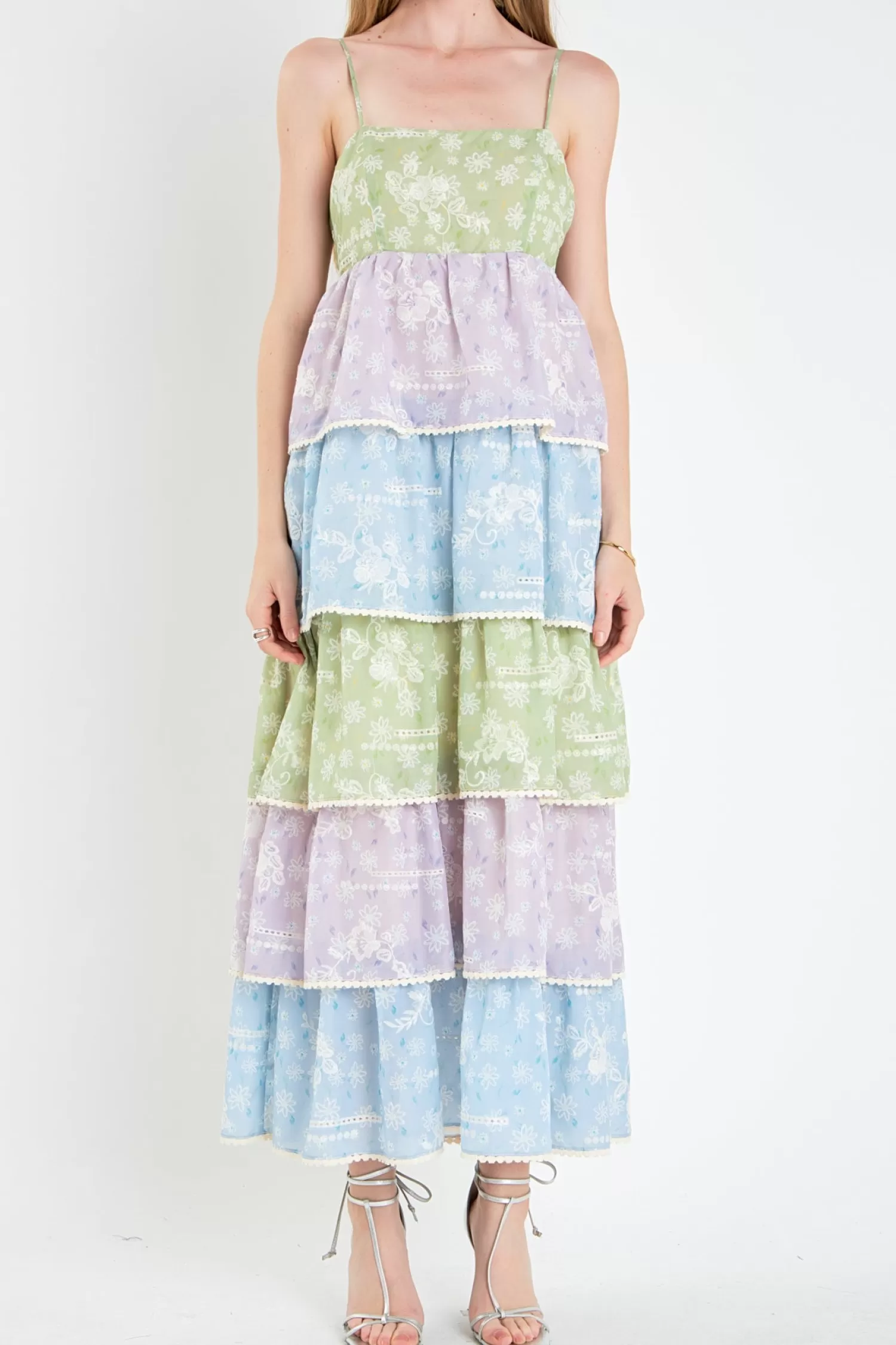 Online Floral Print Maxi Tiered Dress Maxi Dresses | Best Dressed Guest