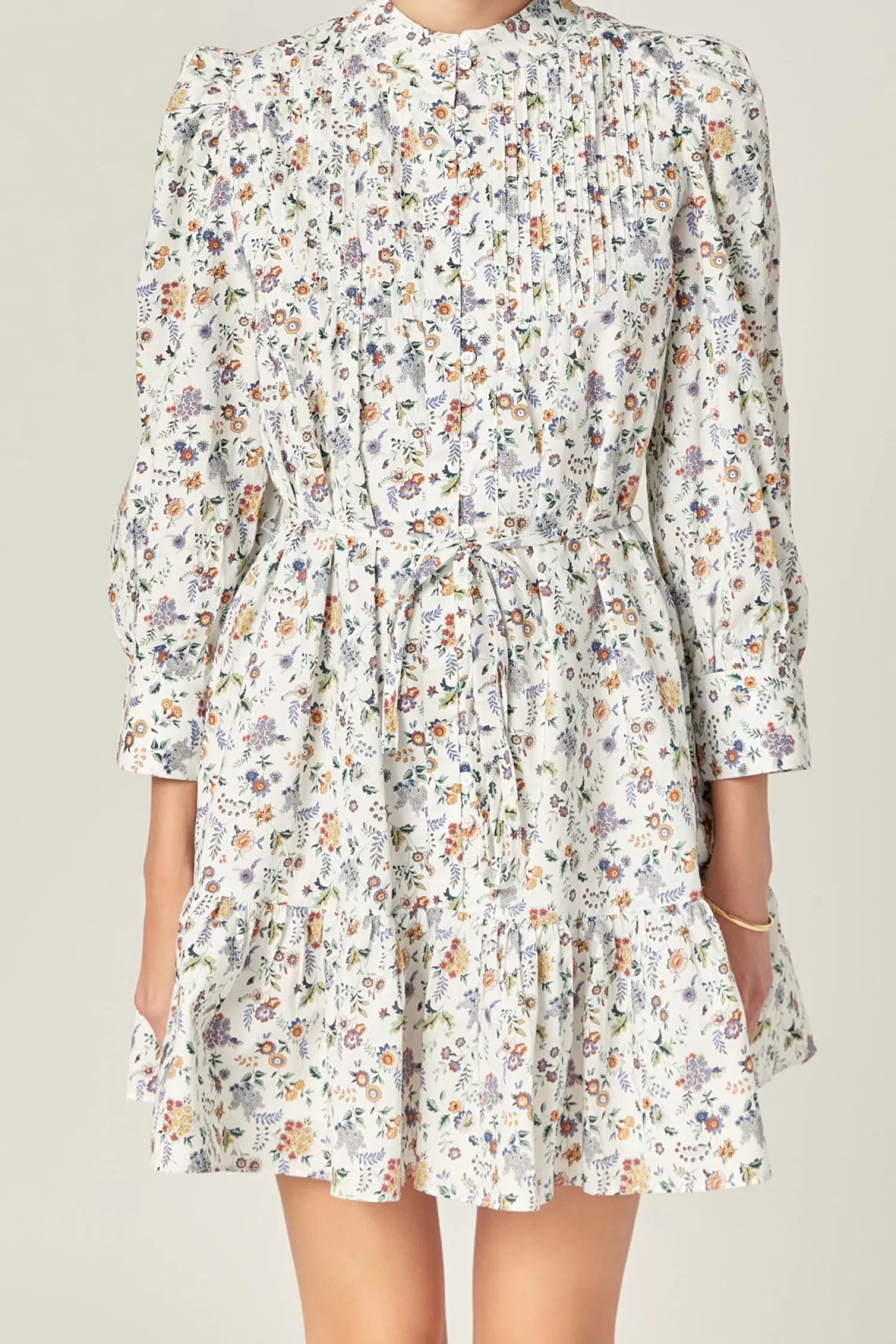 Best Floral Print Pintuck Smock Mini Dress Date Night Dreams | Bridal Shower Glam