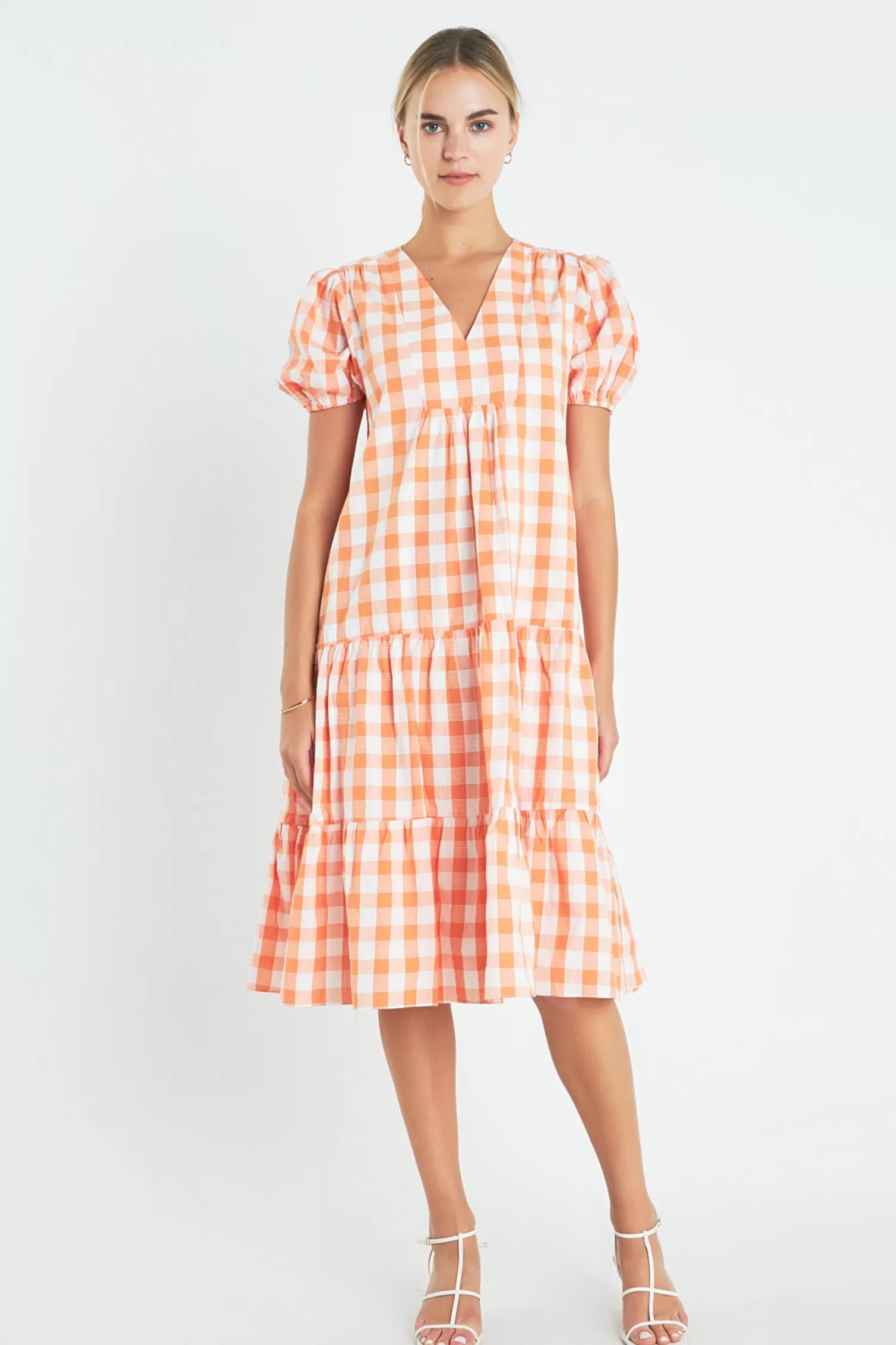 Flash Sale Gingham Midi Dress Midi Dresses | Lounge & Casual