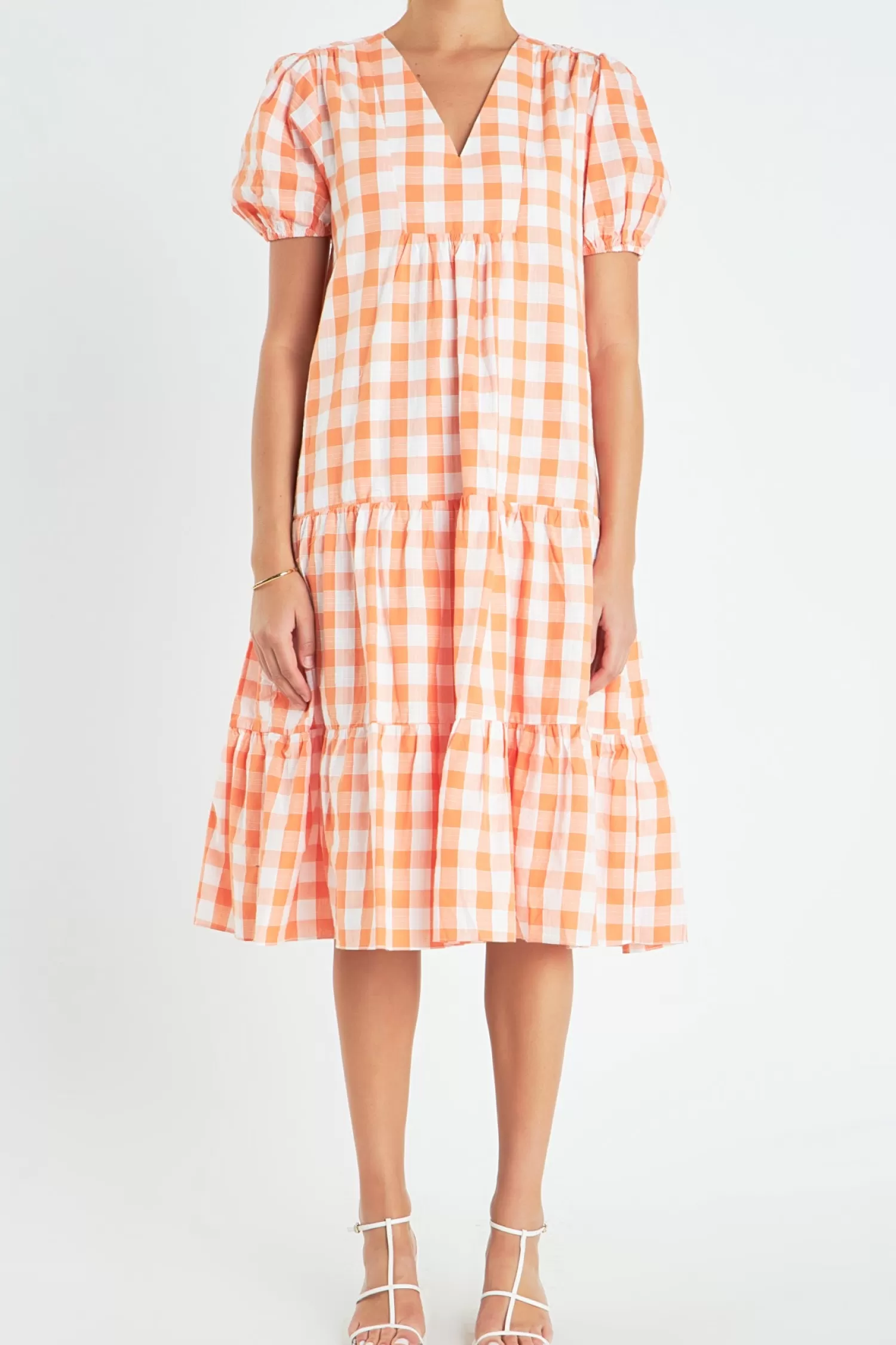 Flash Sale Gingham Midi Dress Midi Dresses | Lounge & Casual