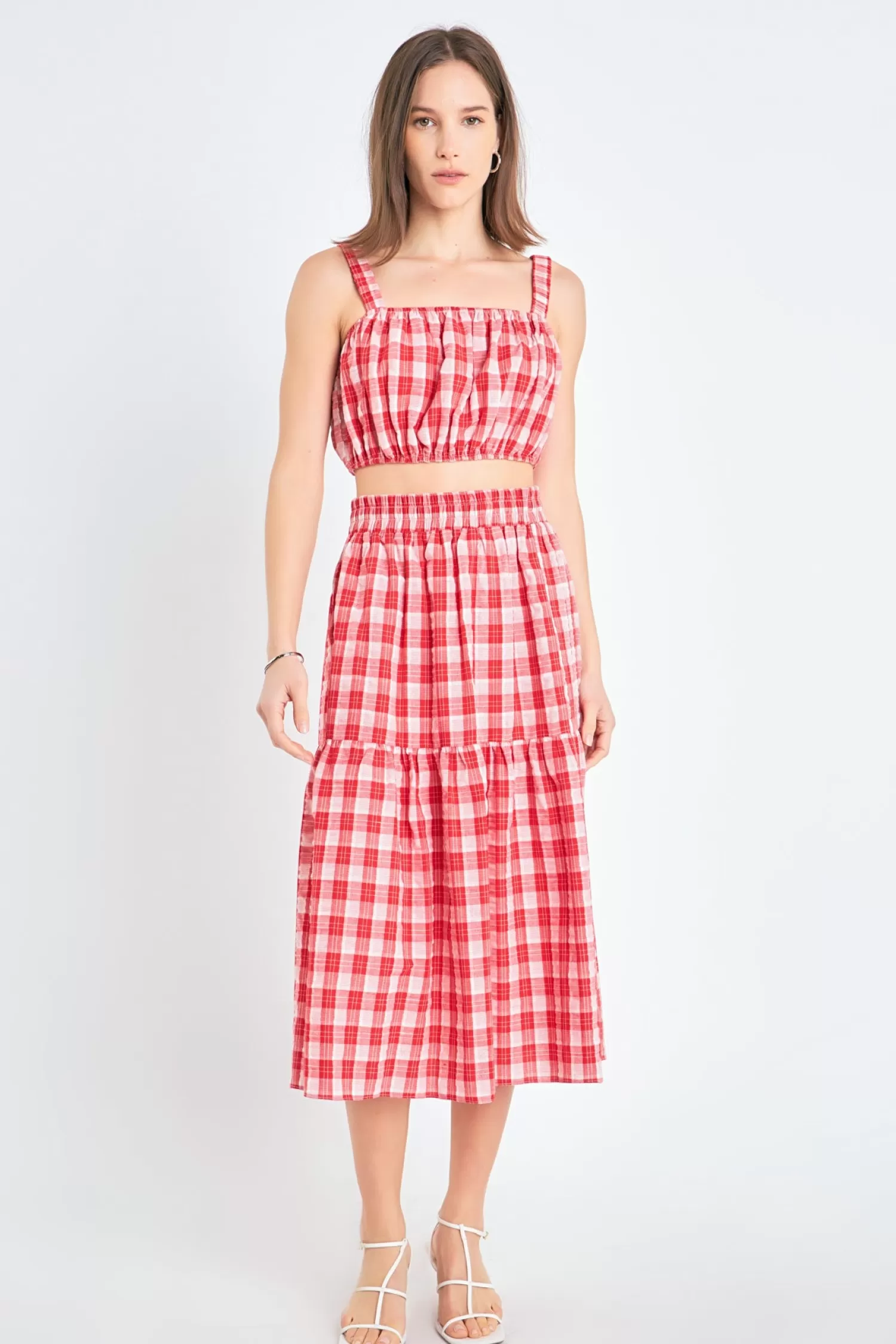 Online Gingham Midi Skirt Best Sellers | Date-Night Ready