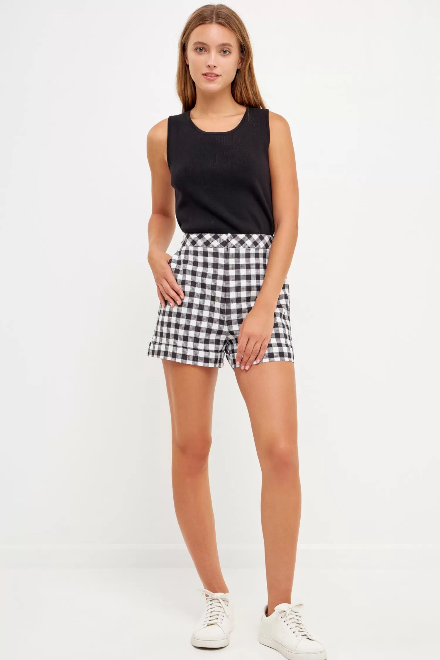 Fashion Gingham Shorts Date-Night Ready | Shorts