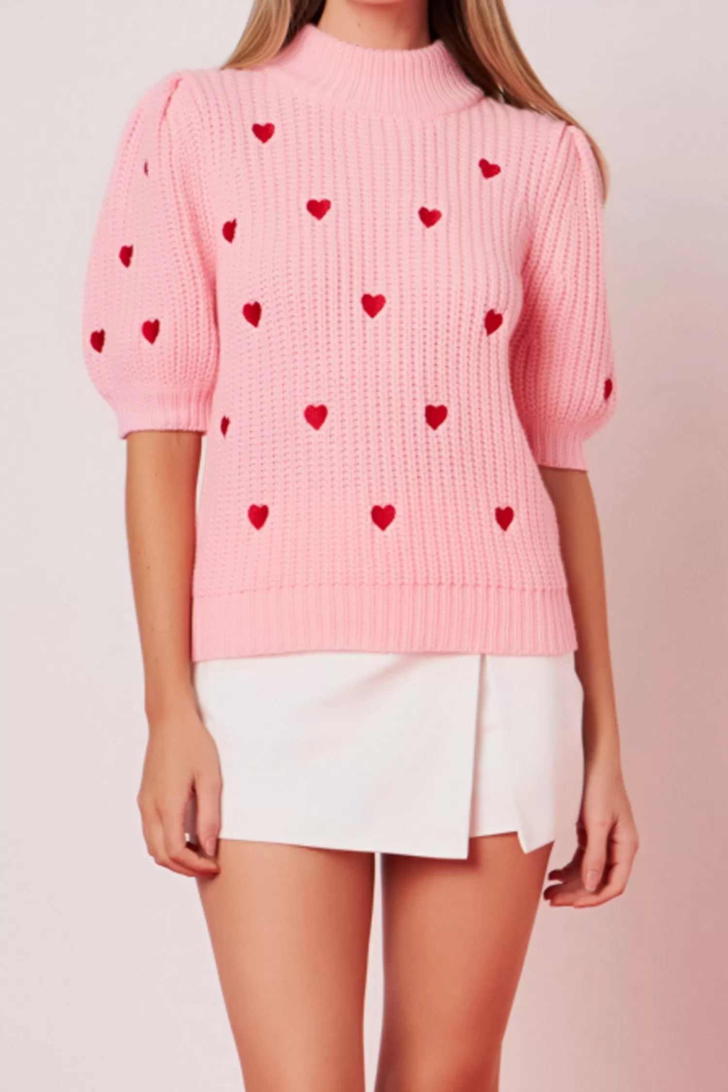 Flash Sale Heart Shape Embroidery Sweater Best Sellers | Sweaters & Knits