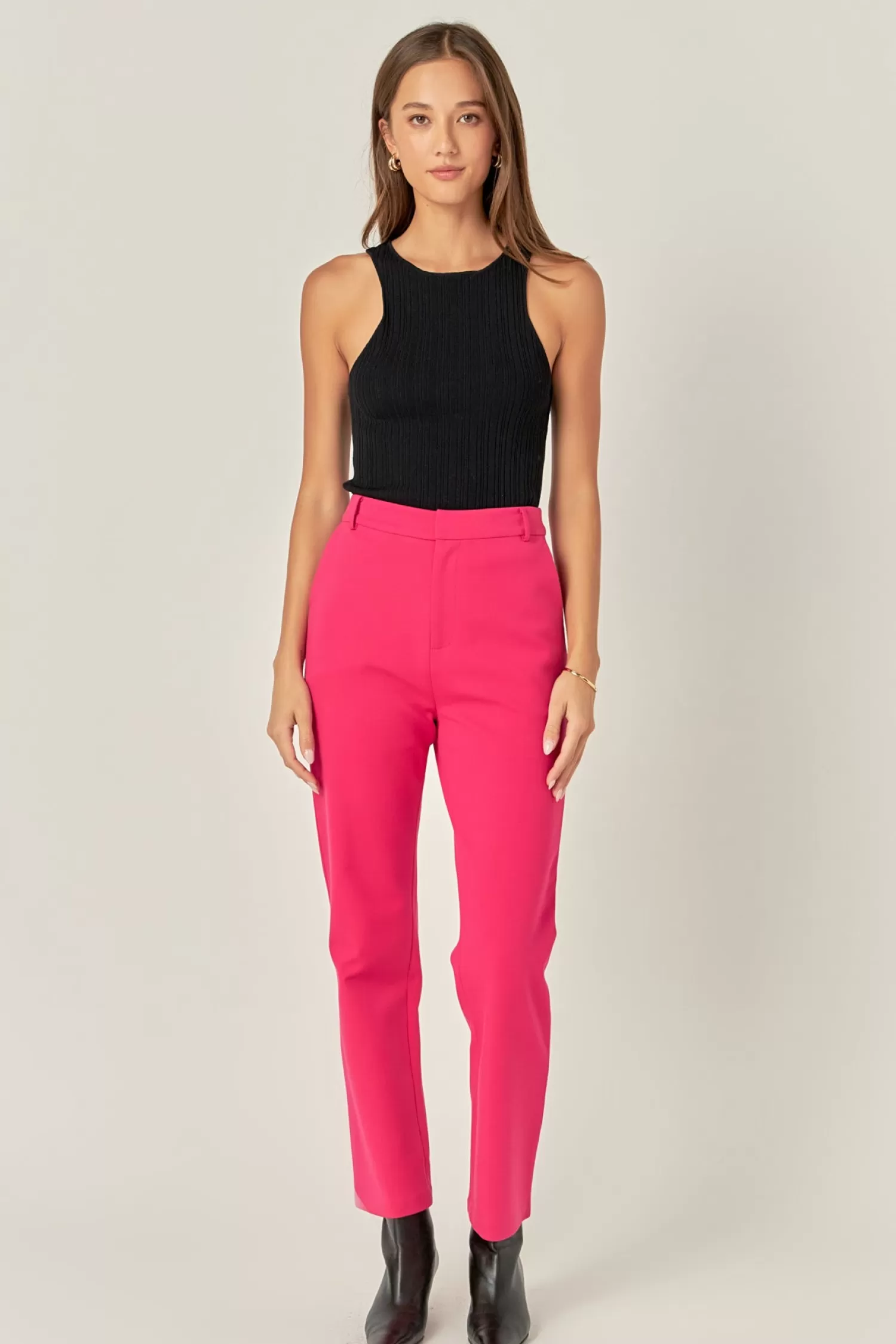 Online High-waist Knit Pants Pants | Matching Sets