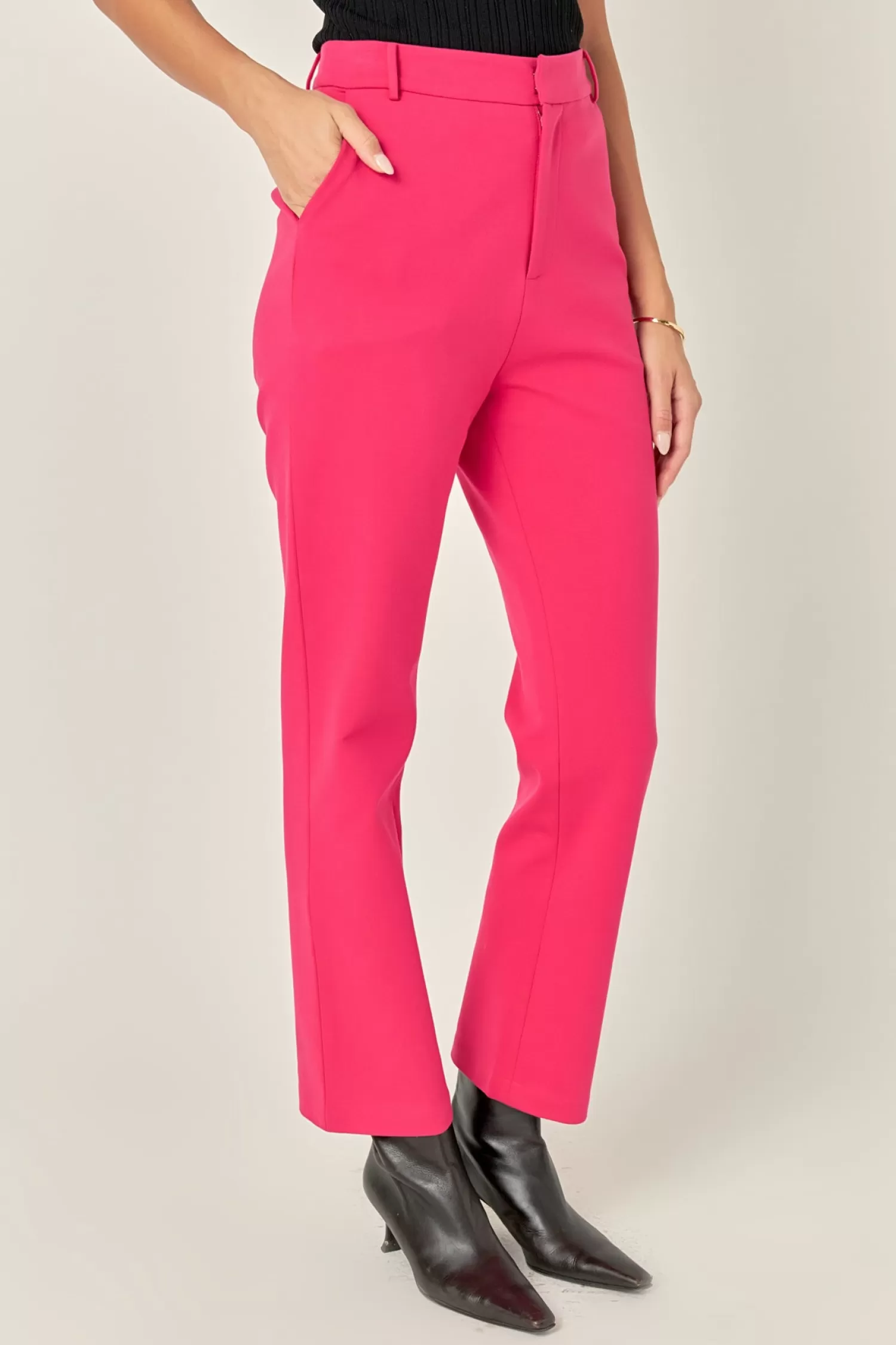 Online High-waist Knit Pants Pants | Matching Sets