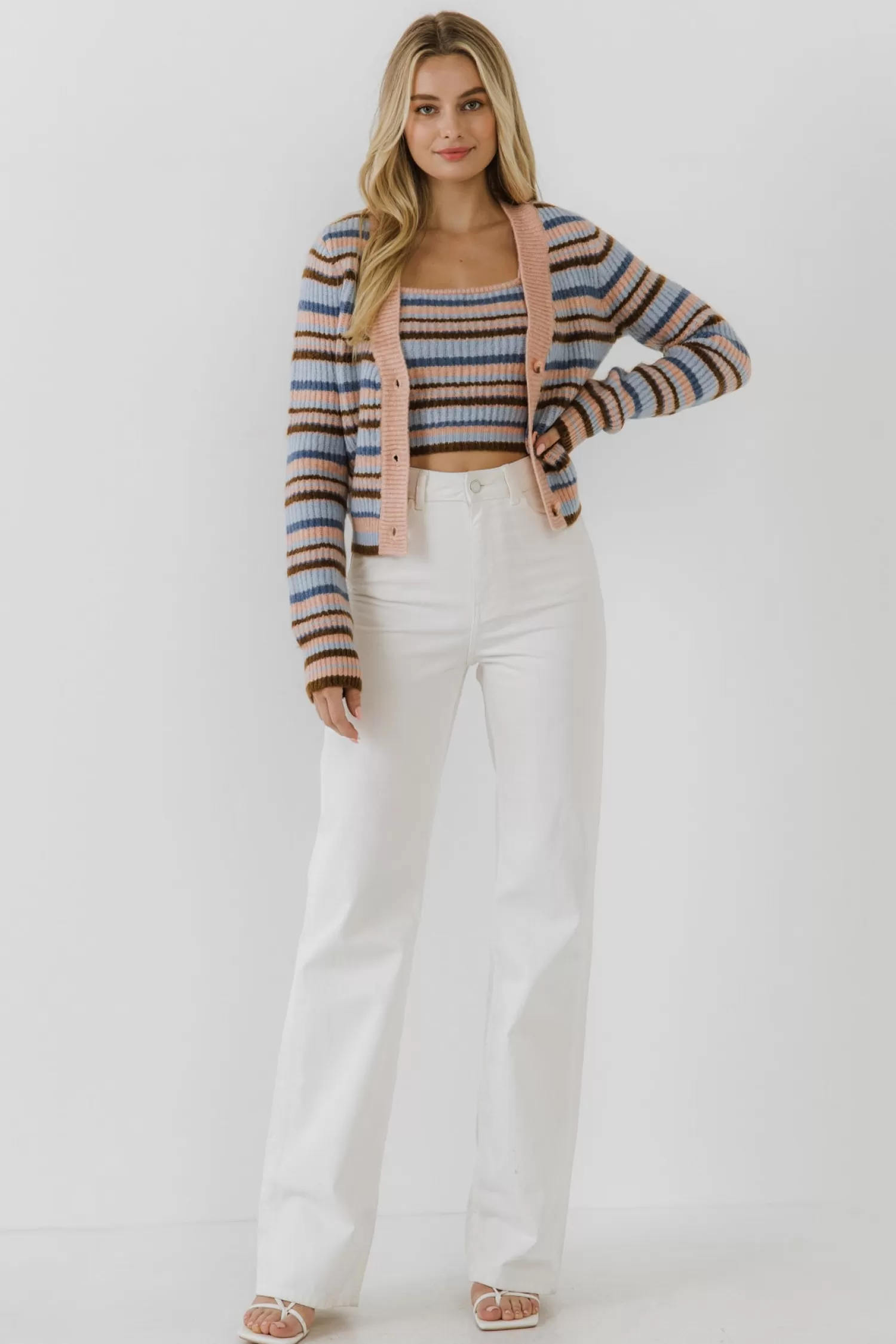 Flash Sale Knit Stripe Cardigan Stripe Wonders | Sweaters & Knits