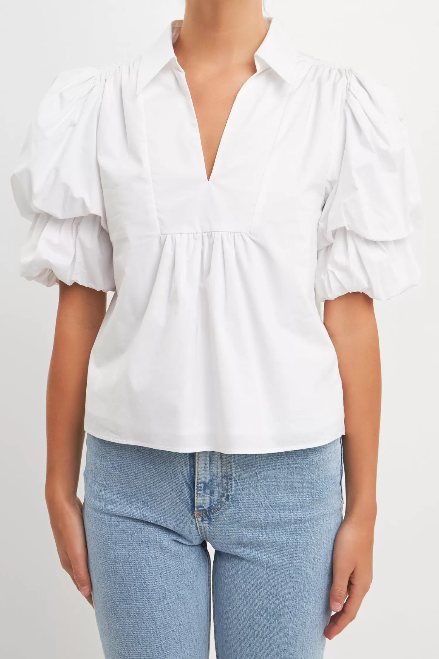 Hot 2 Layers Puff Sleeve Top Puff Sleeve Perfection | Tops