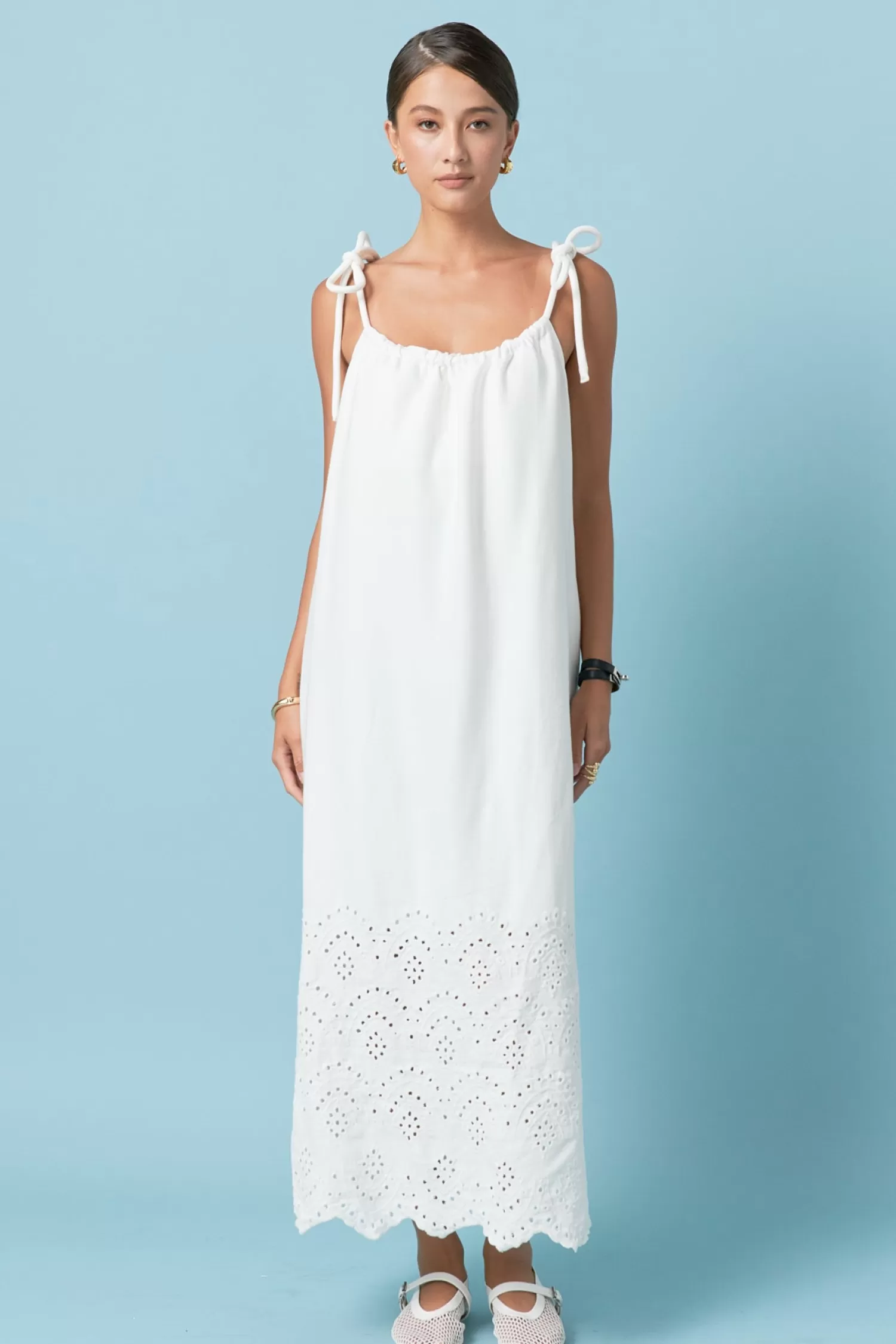 Cheap Linen Sleeveless Dress Resort Ready | Midi Dresses