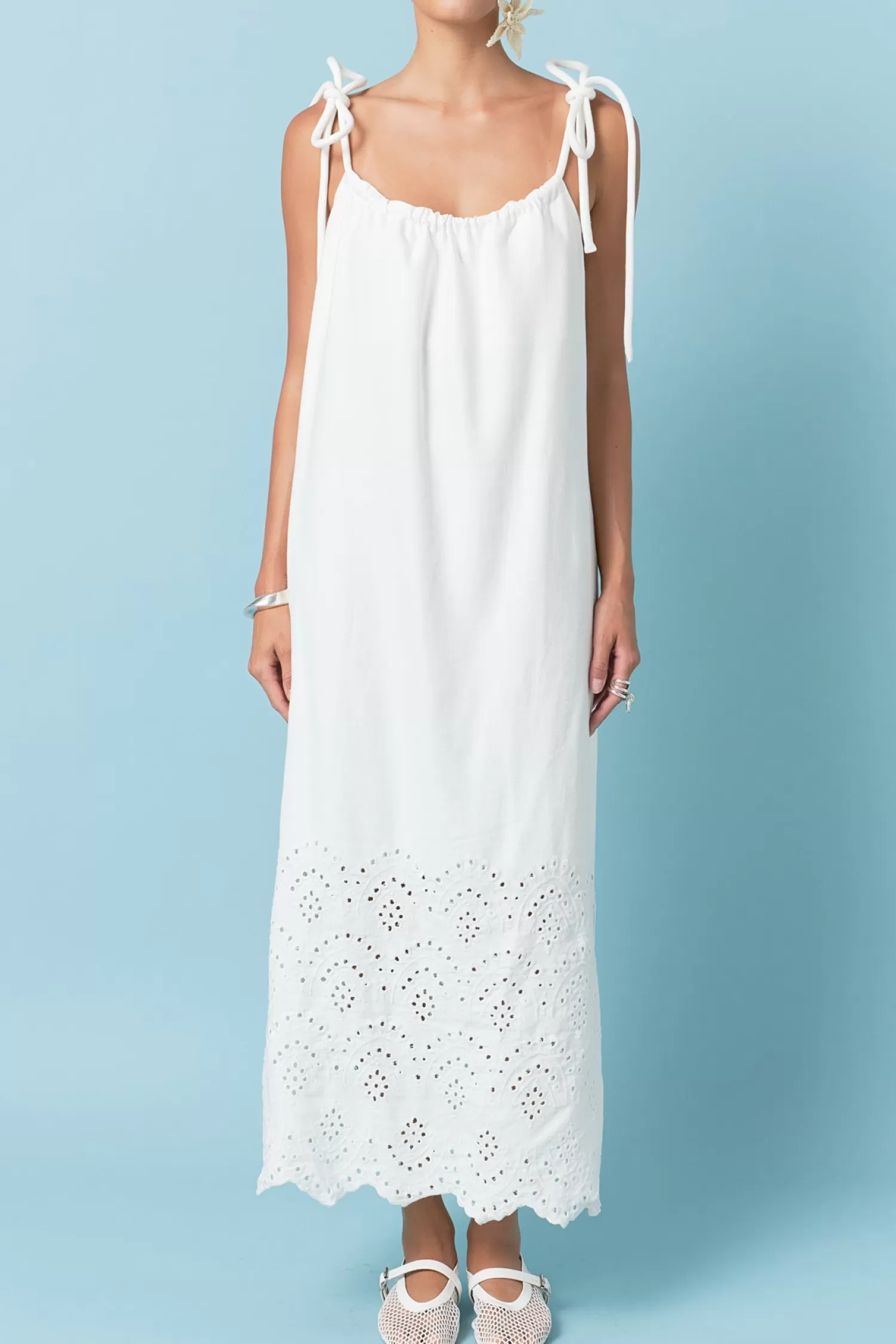 Cheap Linen Sleeveless Dress Resort Ready | Midi Dresses