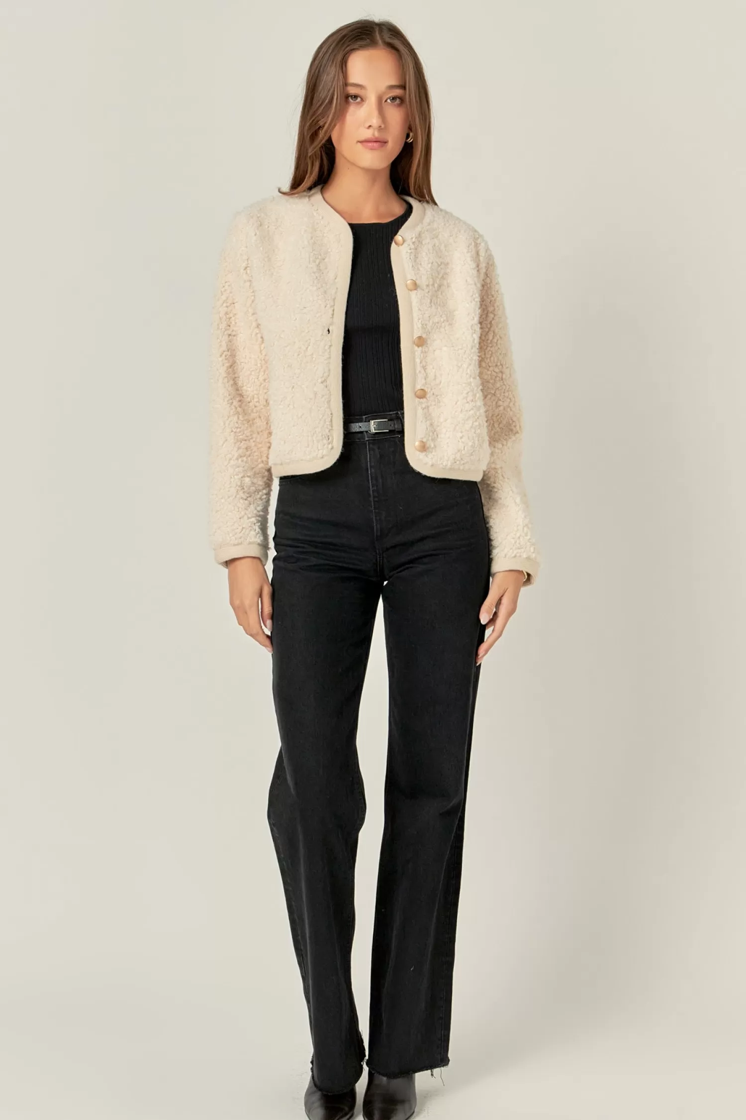 Online Long Sleeve Boucle Cardigan Jacket The Lady Jacket | Jackets & Coats