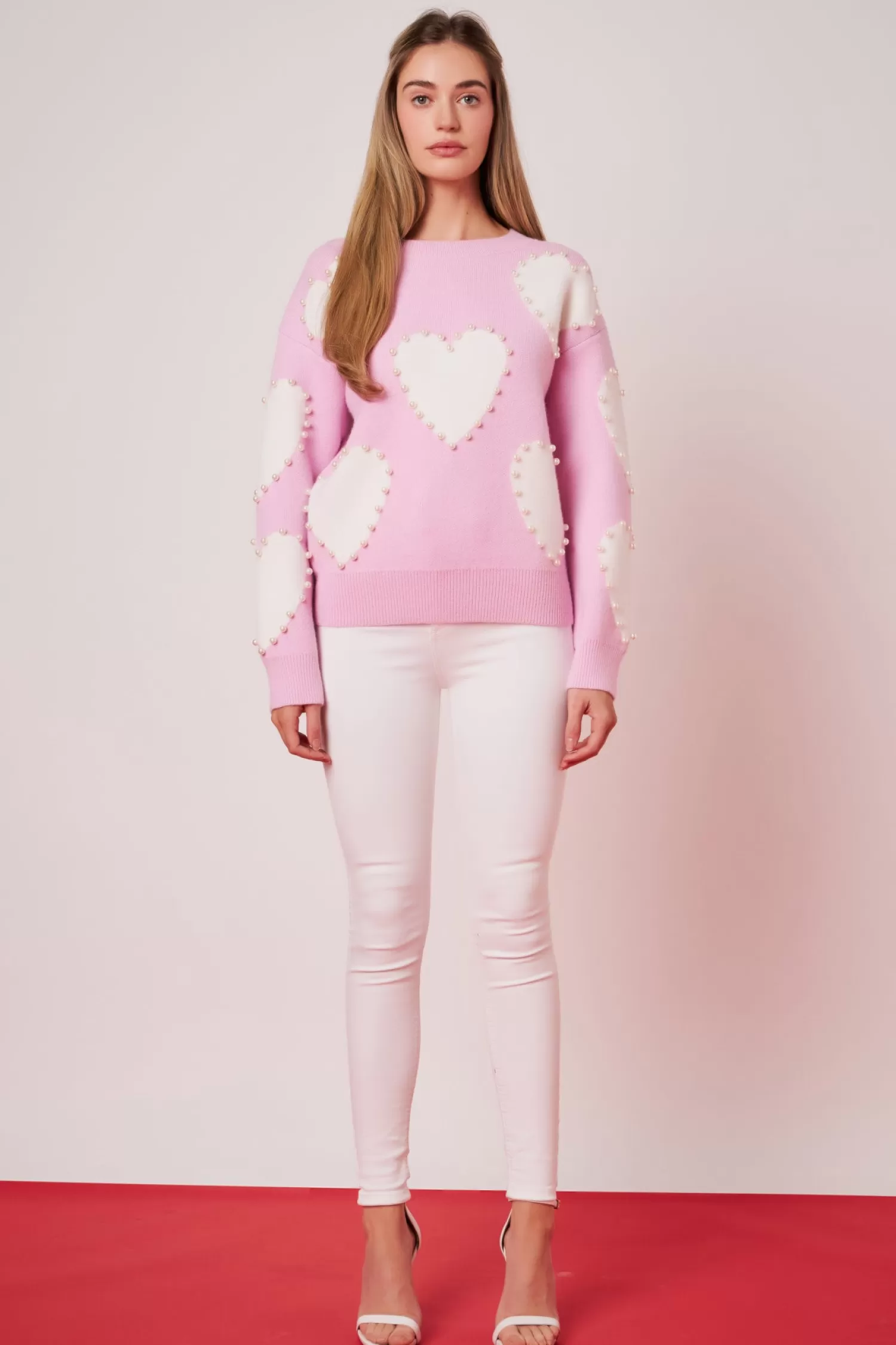 Flash Sale Long-Sleeve Heart Sweater Best Sellers | Sweaters & Knits