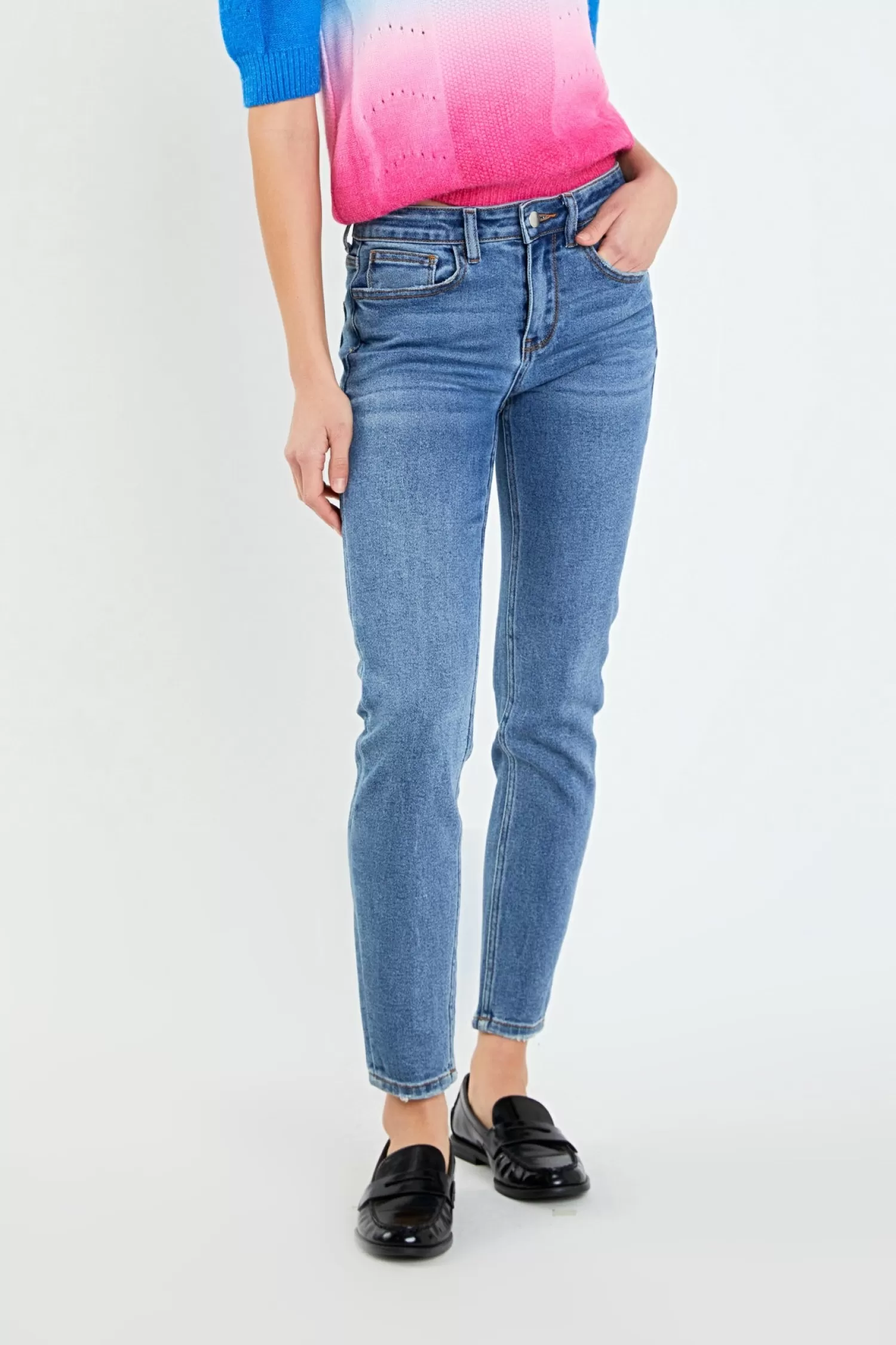 Store Midi Waist Skinny Ankle Jeans Pants | Bottoms