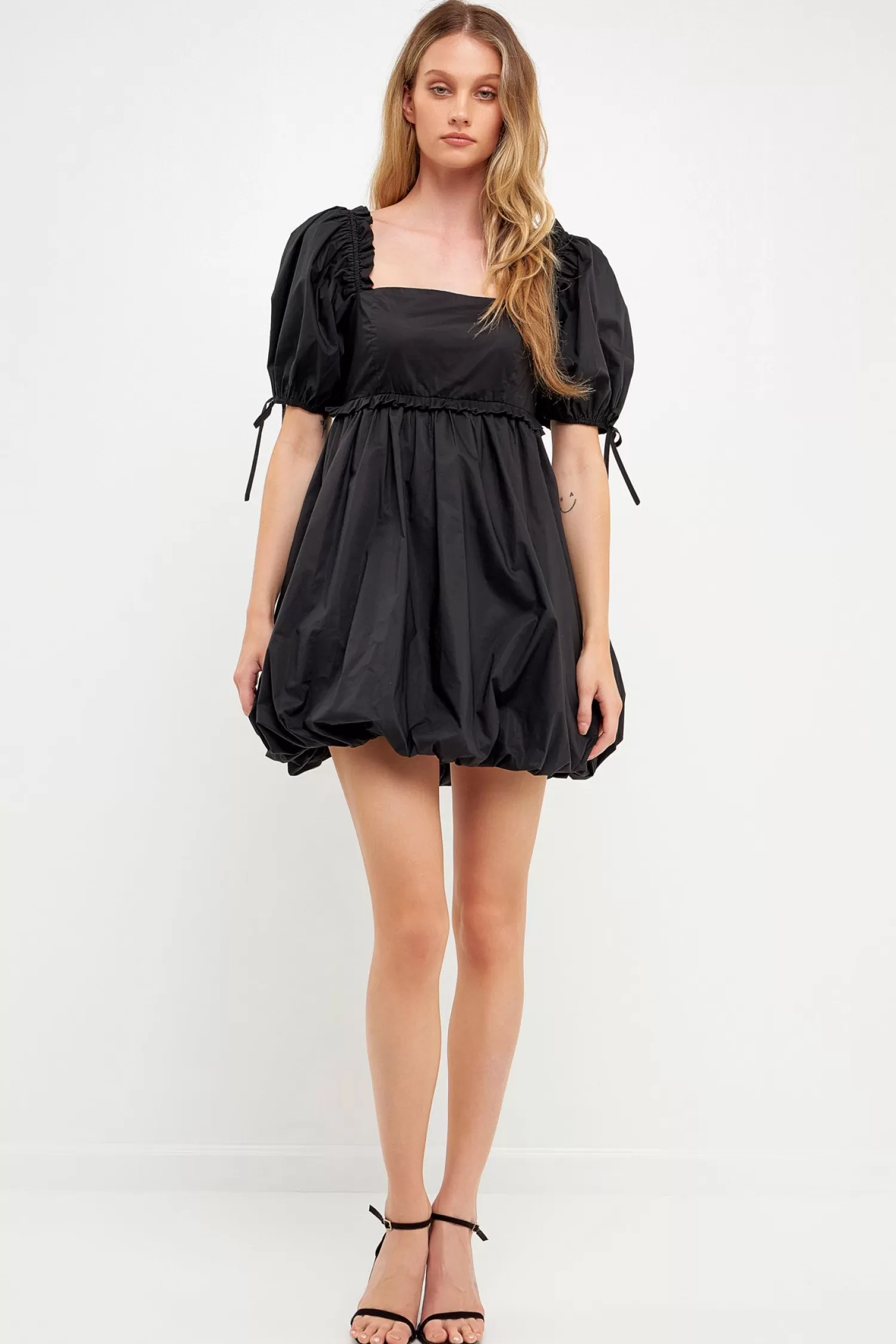 Flash Sale Mini Ruffle Accent Blouson Dress Date Night Dreams | Mini Dresses