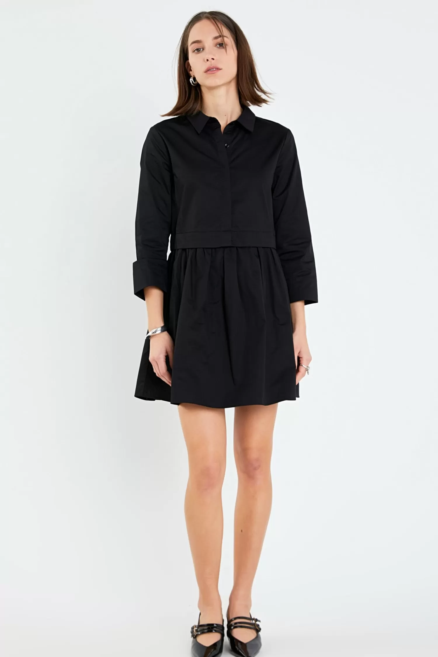 Cheap Mini Shirt Dress Office Chic | Mini Dresses