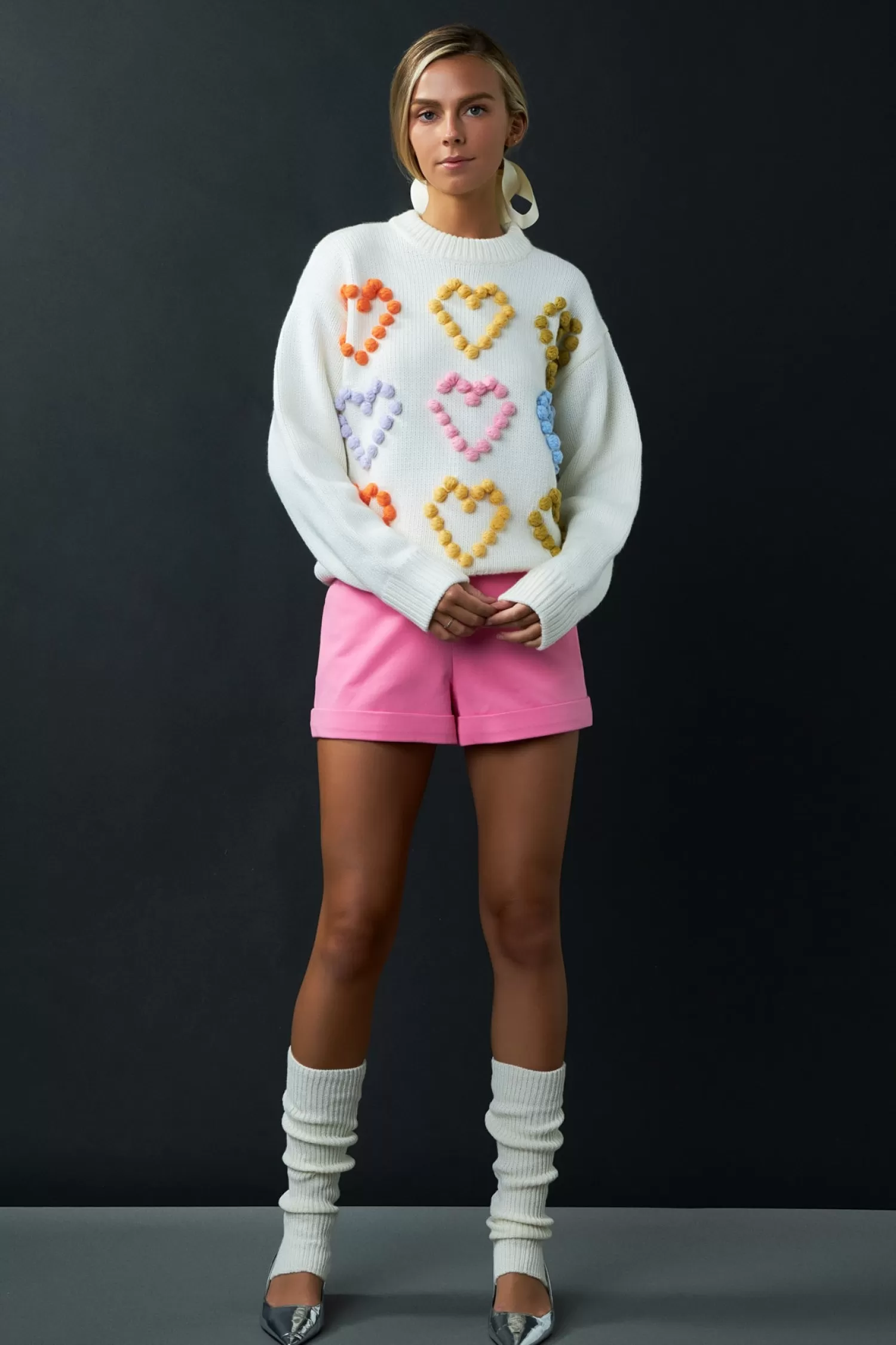 Best Sale Multicolor Heart Pom Sweater Best Sellers | Sweaters & Knits