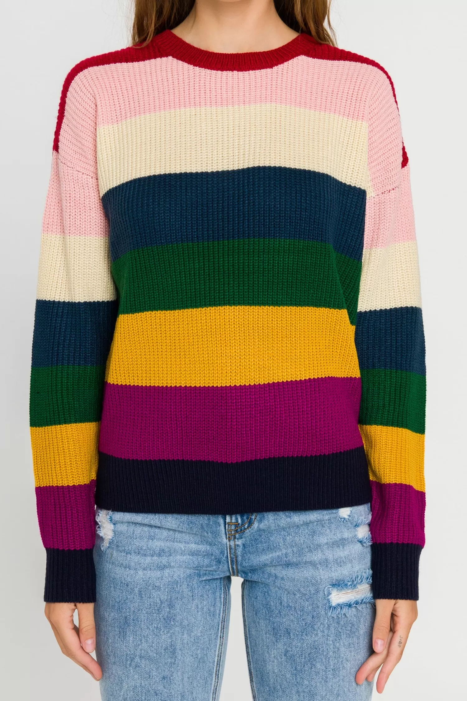 Flash Sale -Colored Stripe Sweater Sweaters & Knits | Sweater Season