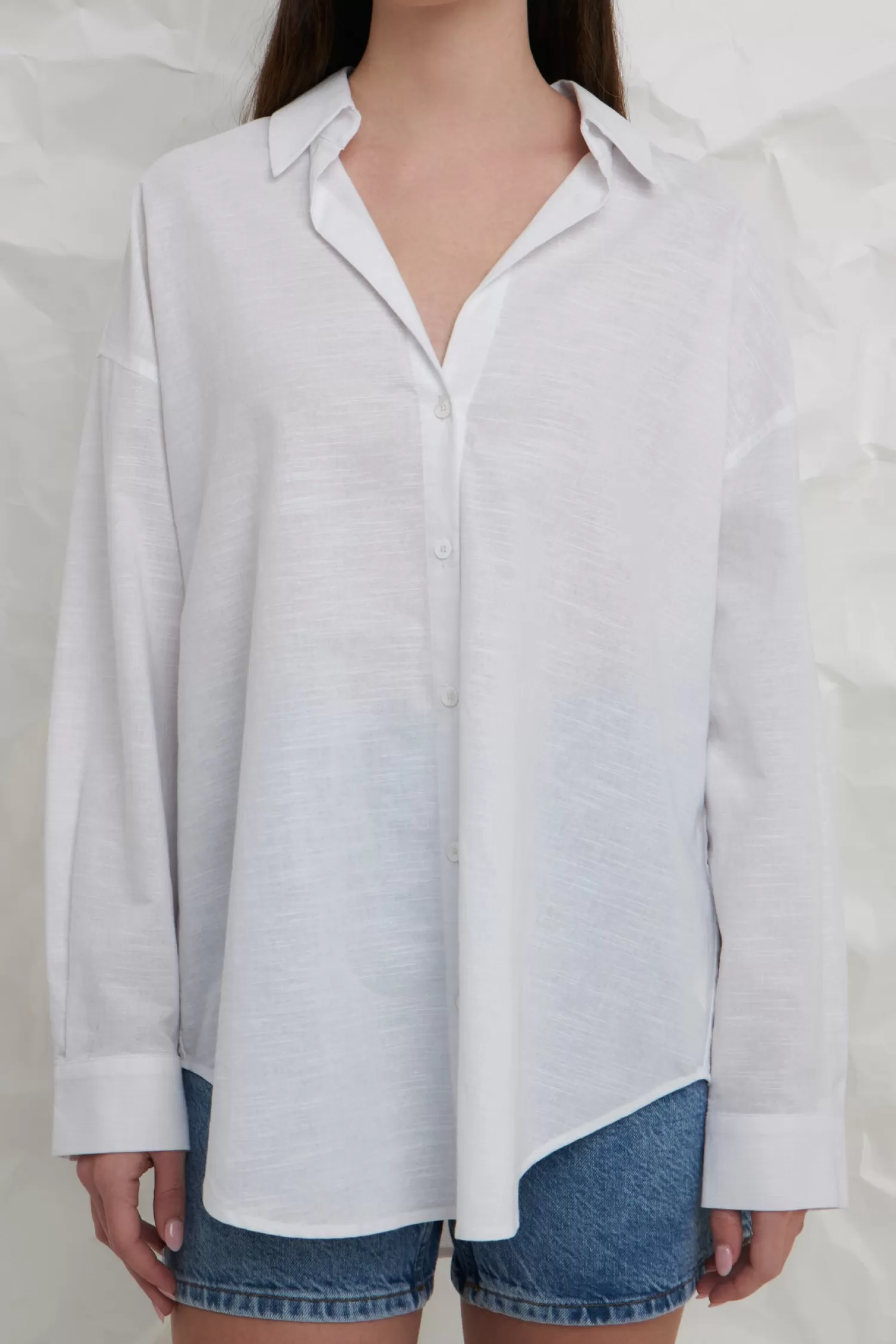 Store Oversized Linen Shirts Career Closet | Tops