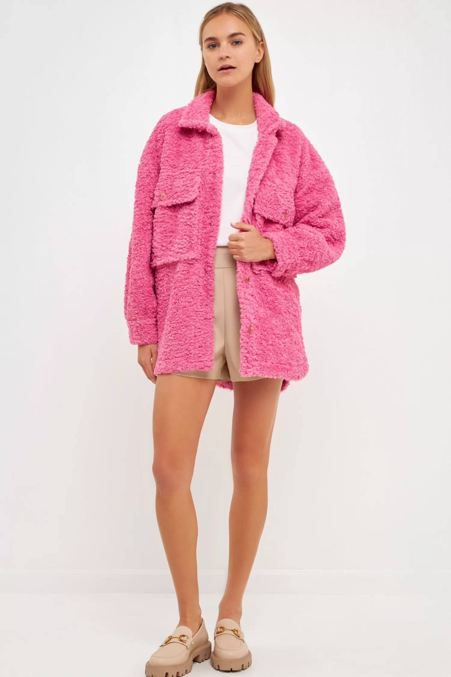 Flash Sale Oversized Sherpa Jacket Jackets & Coats