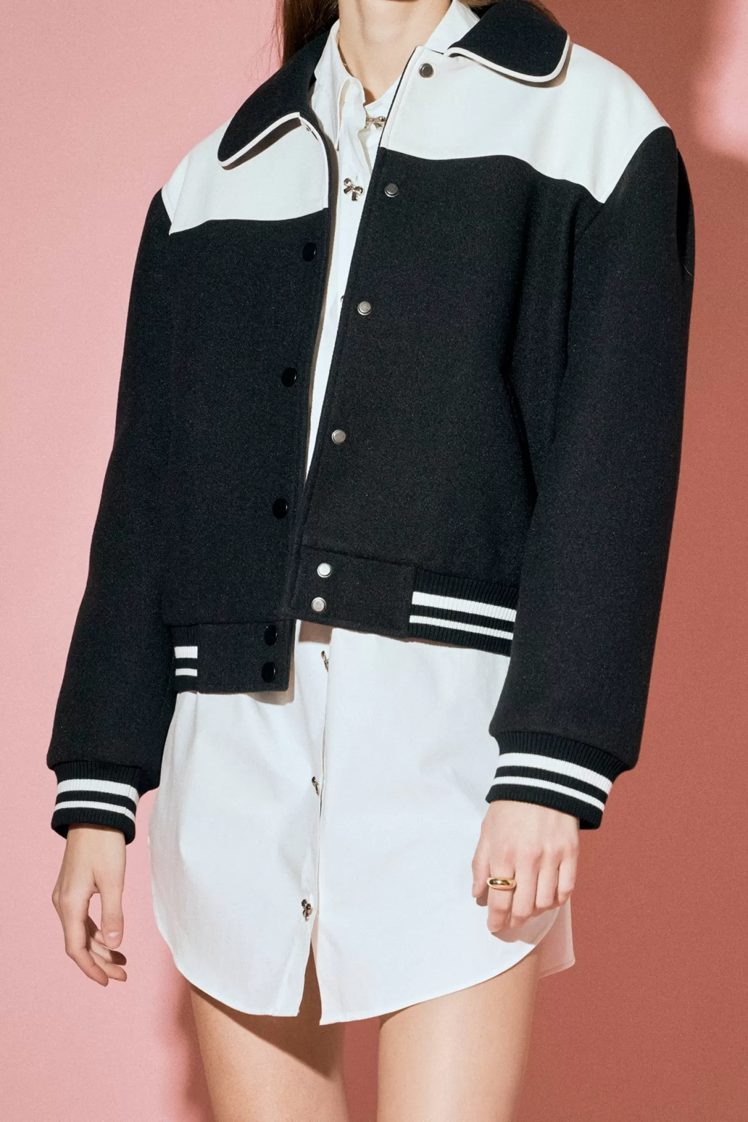 Online Patch Detailed Bomber Jacket Jackets & Coats