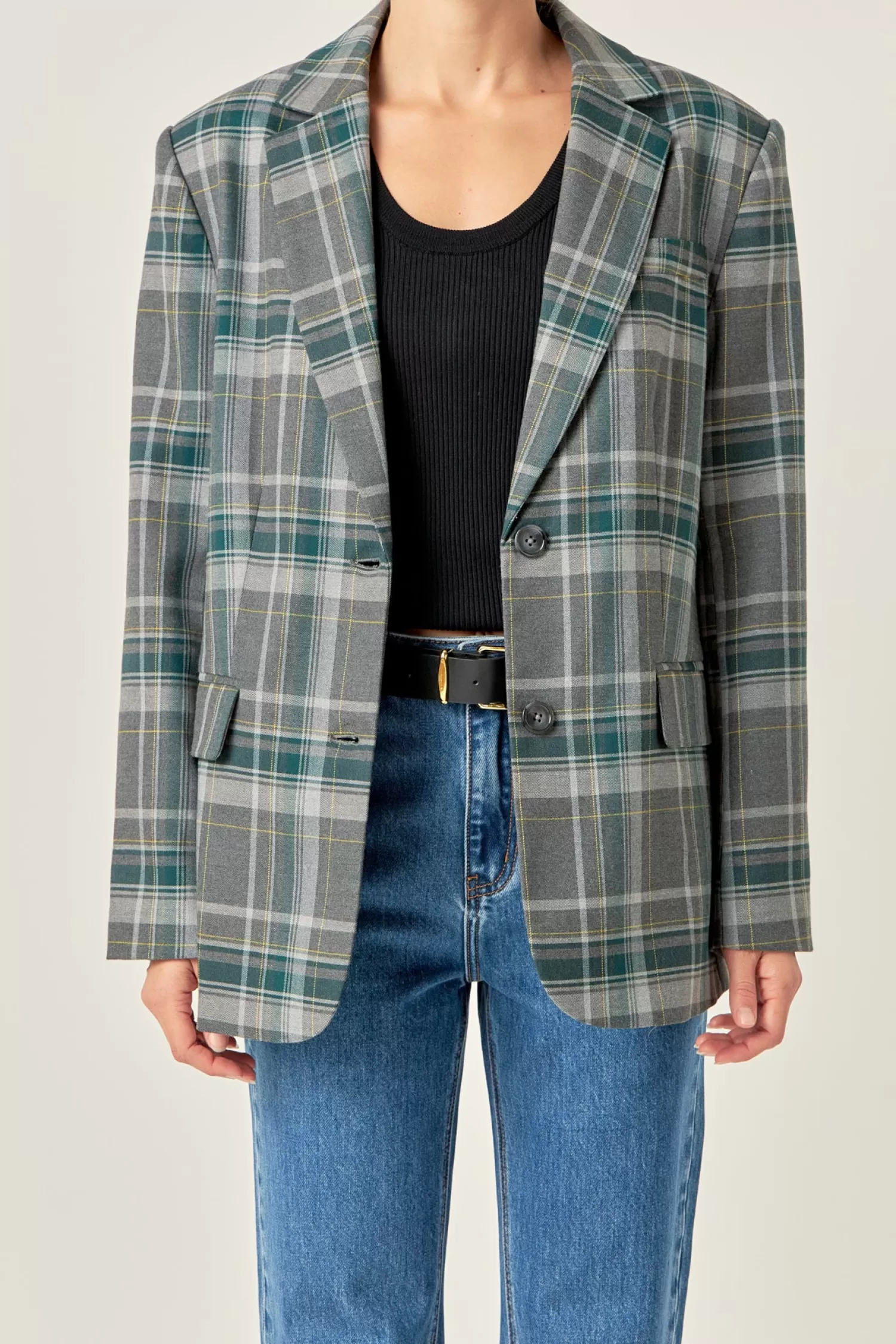 Store Plaid Blazer Matching Sets | Jackets & Coats