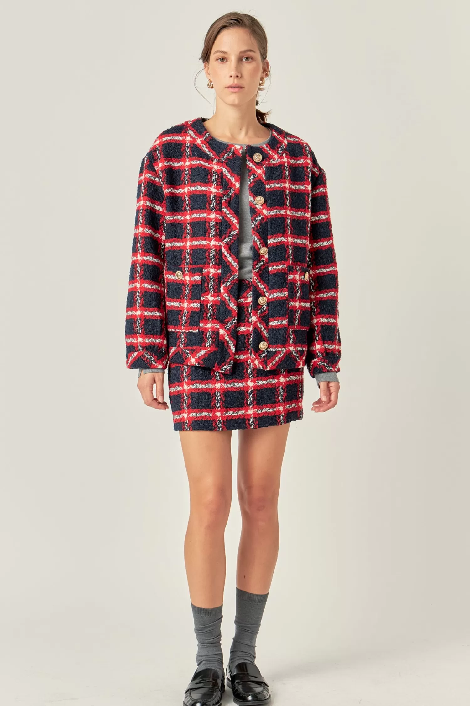 Discount Plaid Boucle Jacket Best Sellers | The Modern Preppy