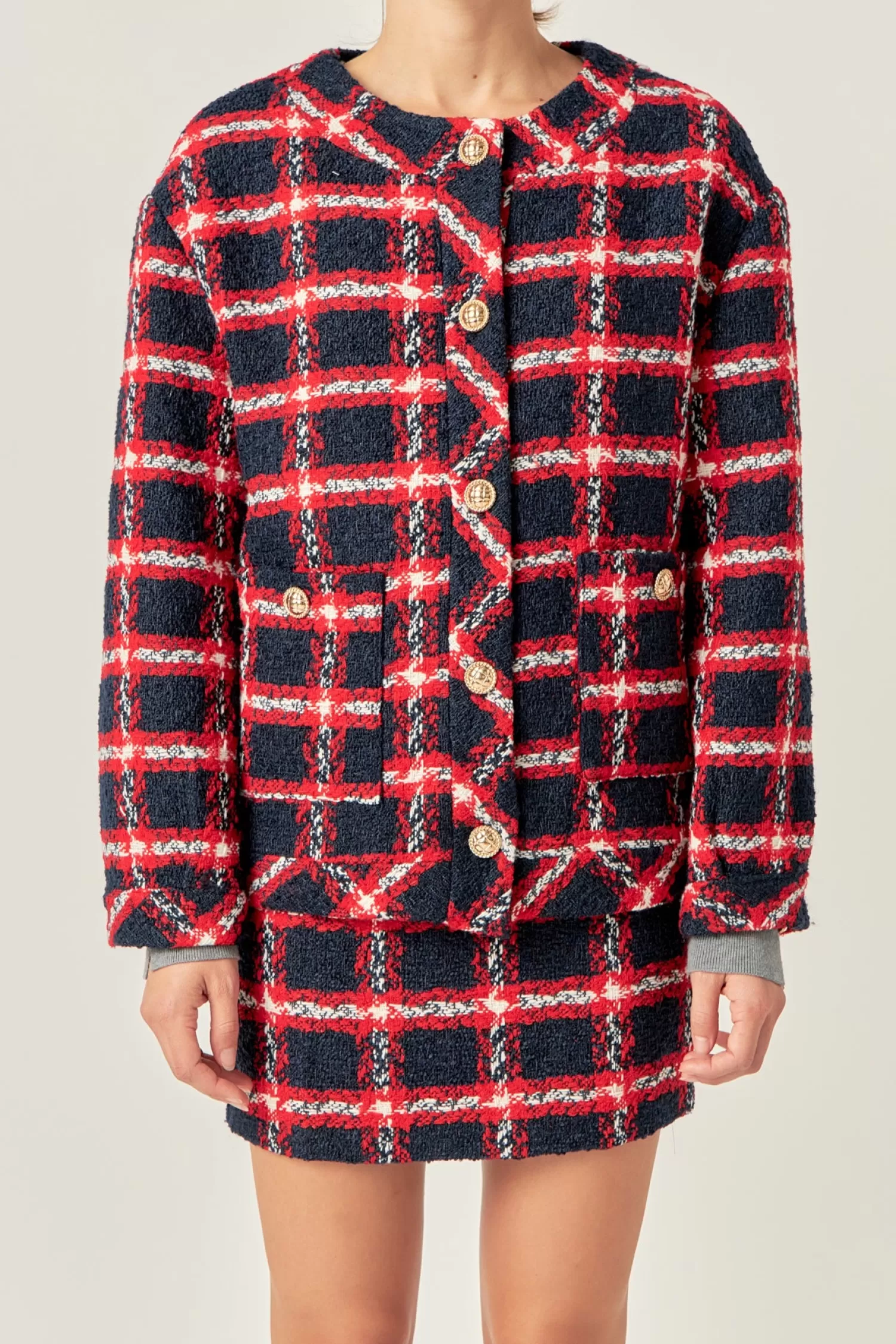 Discount Plaid Boucle Jacket Best Sellers | The Modern Preppy