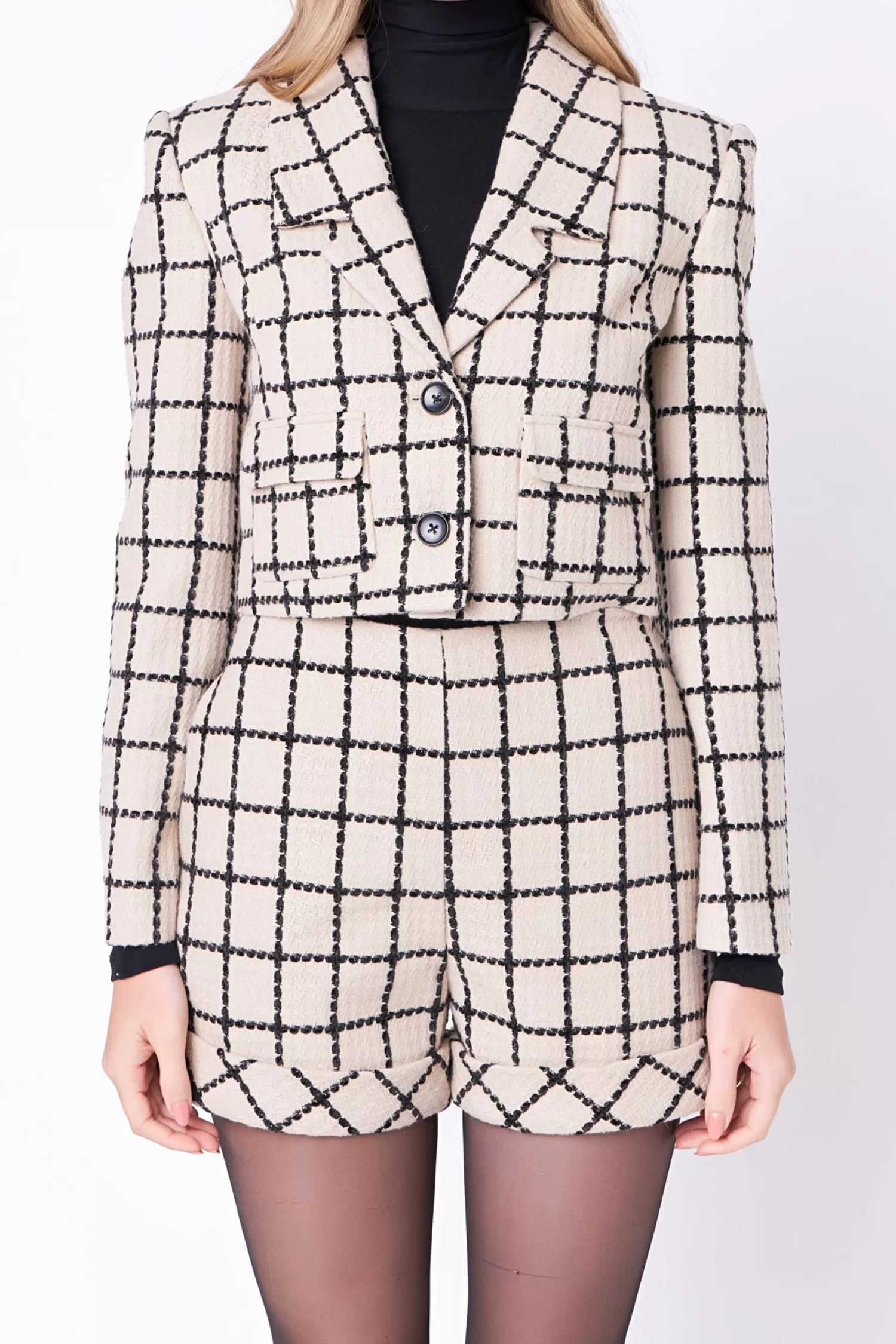 Best Plaid Cropped Blazer The Lady Jacket | Career Closet